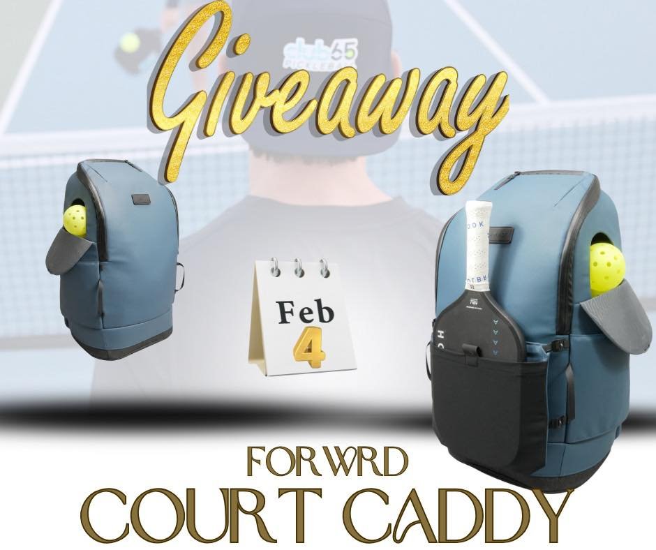 GIVEAWAY ALERT! We are giving away the nicest pickleball bag on the market the  Forwrd Court Caddy!

For entries into the drawing you may;
Share this post and tag us =1 entry
Tag someone you would gift this bag to = 1 entry
Comment a fun (appropriate