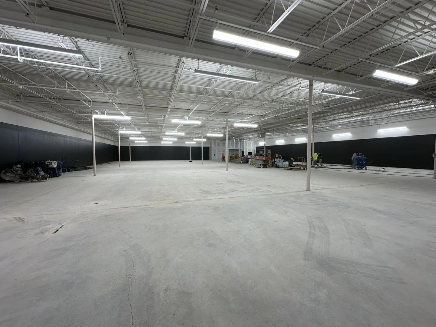 The court process has started!

Over the next few weeks our team will be grinding down the concrete, putting down a leveling concrete then the court paint!

This is THE most important stage in our build out so our choice was always to go with the bes