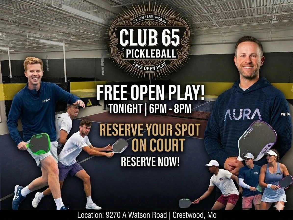 FREE OPEN PLAY WITH FRIDAY PICKLEBALL! 

We've teamed up with Friday Pickleball for a FREE Open Play night at Club 65 Pickleball and you do NOT want to miss this one! 🎉

📅 TONIGHT
⏰ 6:00 PM &ndash; 8:00 PM
📍 Club 65 Pickleball
💰 FREE!

Not only w