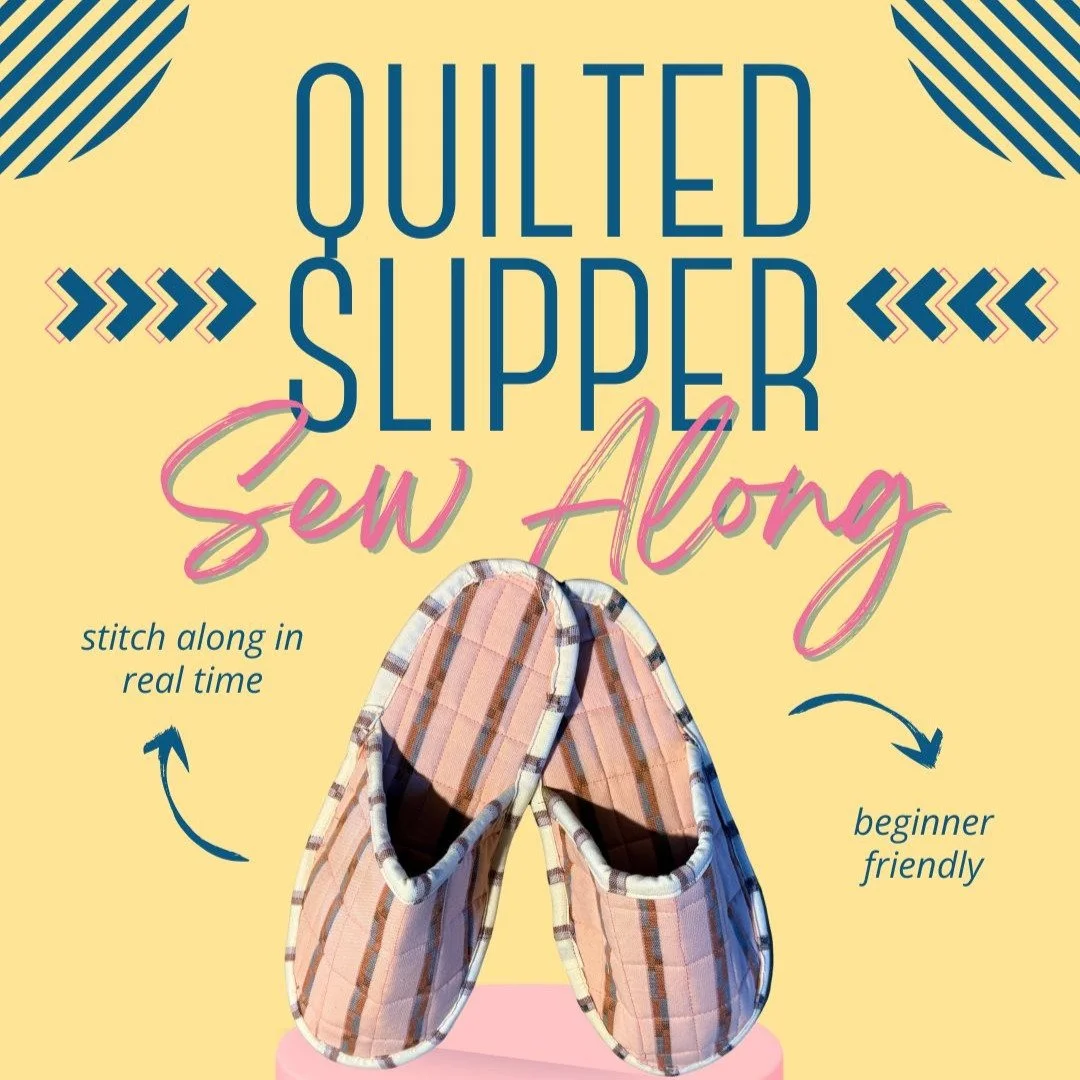 Step into cozy! 🧵✨
Join my Quilted Slipper Sew Along and stitch up the softest, comfiest slippers you&rsquo;ll ever wear. Perfect for slow mornings, handmade gifts, and using your favorite fat quarters.

We&rsquo;ll cut, quilt, and sew them together