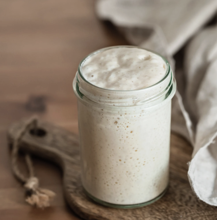 Active Sourdough Starter in Jar