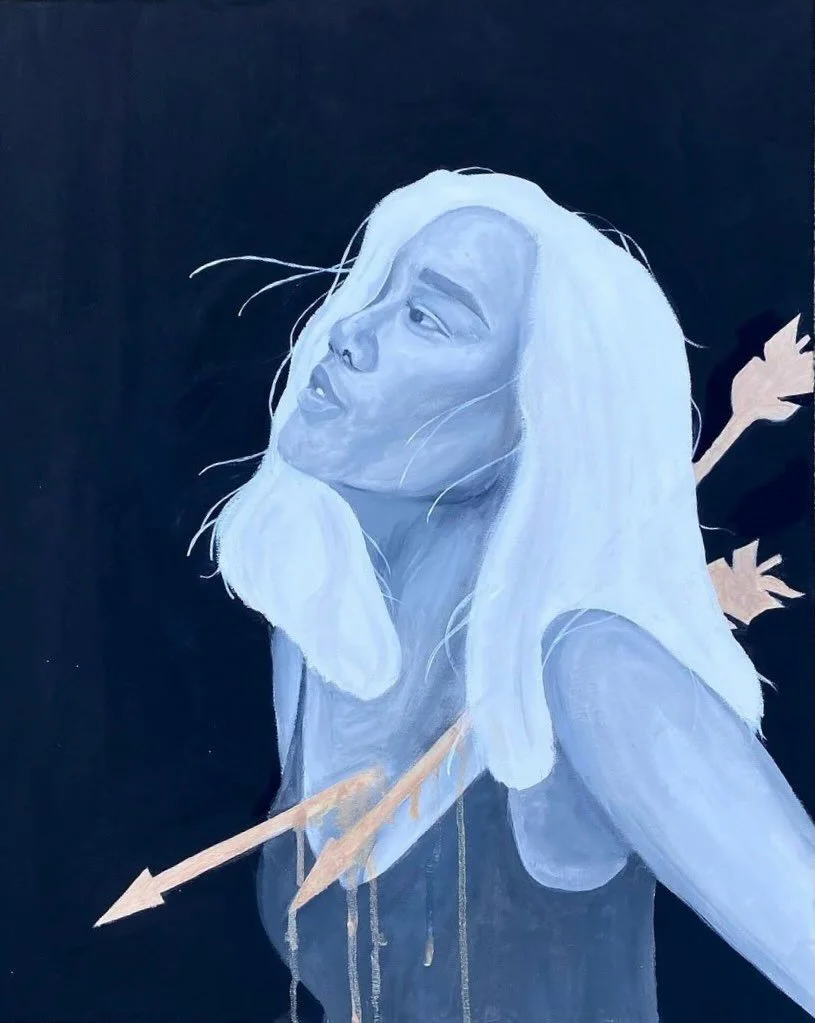 &ldquo;Pierced&rdquo;
.
Oil &amp; Arcylic on canvas
.
So grateful to have my artwork published in the @walnutstreetpublishing &lsquo;s latest magazine (Winter 26/ VOL. 5). Thank you for featuring my work and giving it a space to be seen 🤍
.
.
#thewa