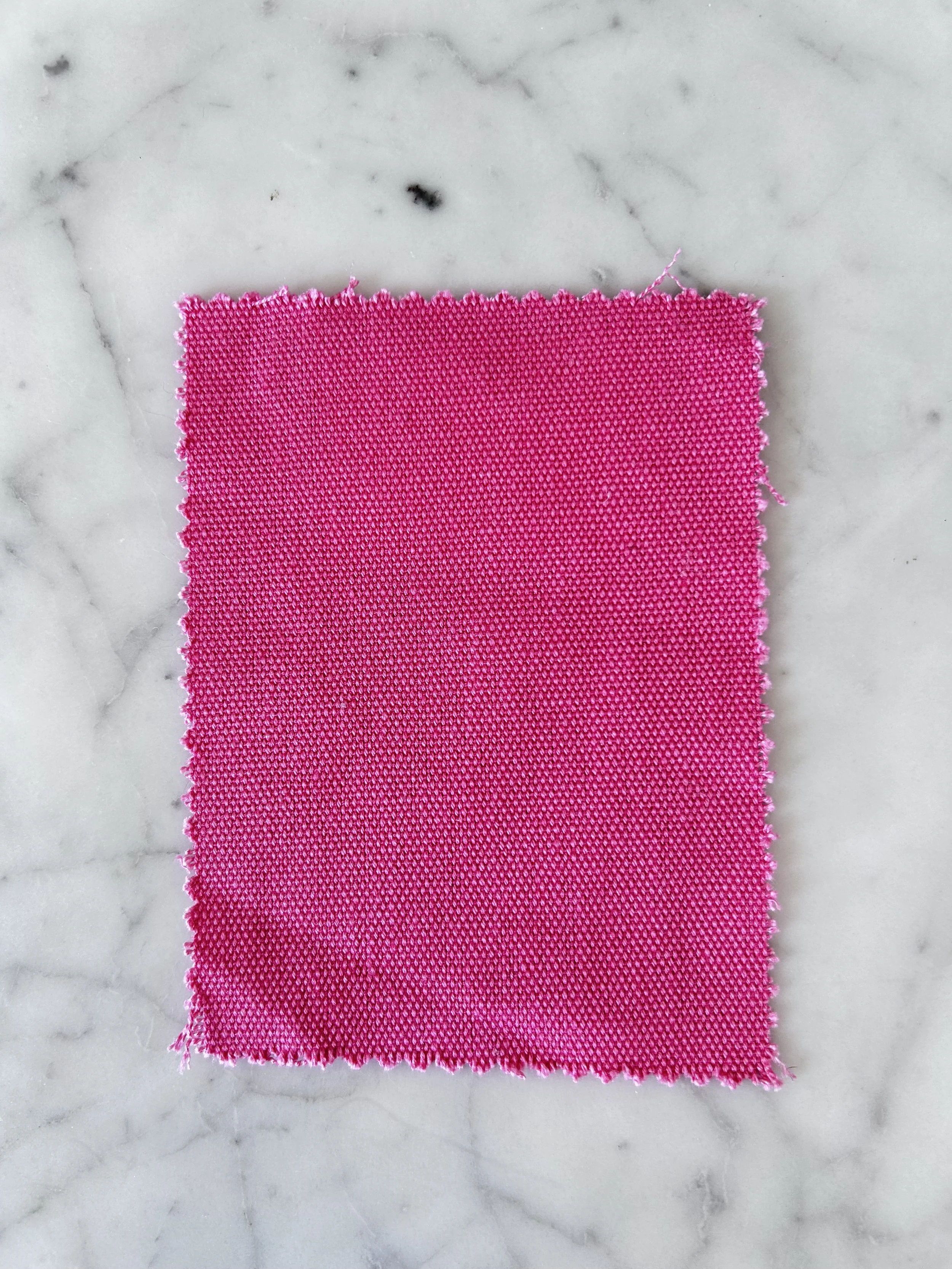 Winthrop, Carnation. Certification: GOTS, the Global Organic Textile Standard. Content: 55% organic linen, 45% organic cotton. Weight: 13.5 oz yd2 / 458 gm m2. Width: 54" / 137 cm