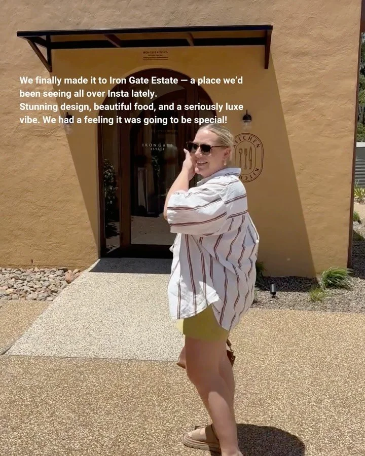 We finally visited Iron Gate Estate after watching their revamp unfold online, and it genuinely exceeded every expectation. The Spanish-inspired cellar door, the calm and elegant courtyard tasting, the beautiful wines (the sparkling ros&eacute; and s