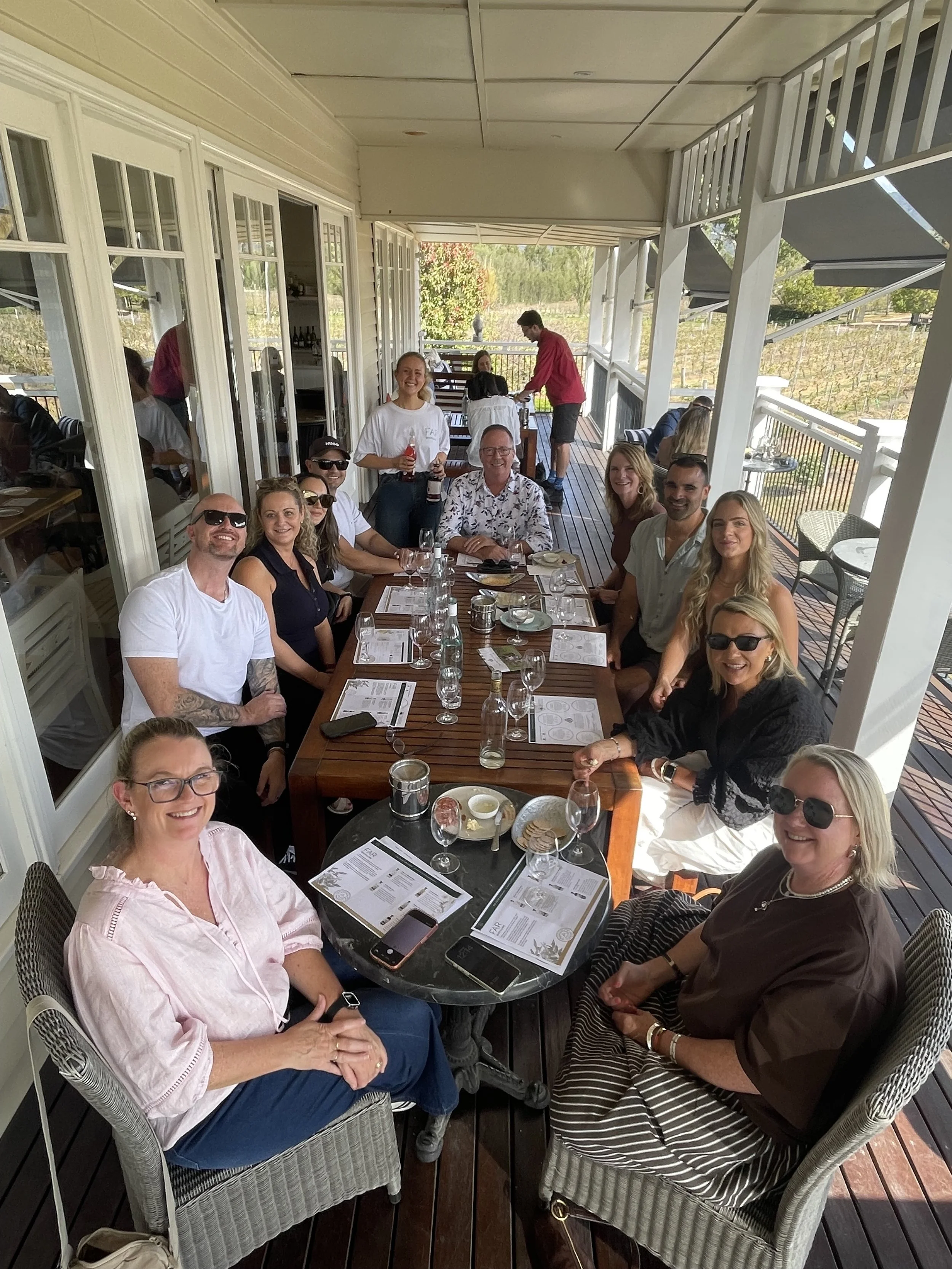 Guests enjoying small group wine tasting in the Hunter Valley with Coast to Cork