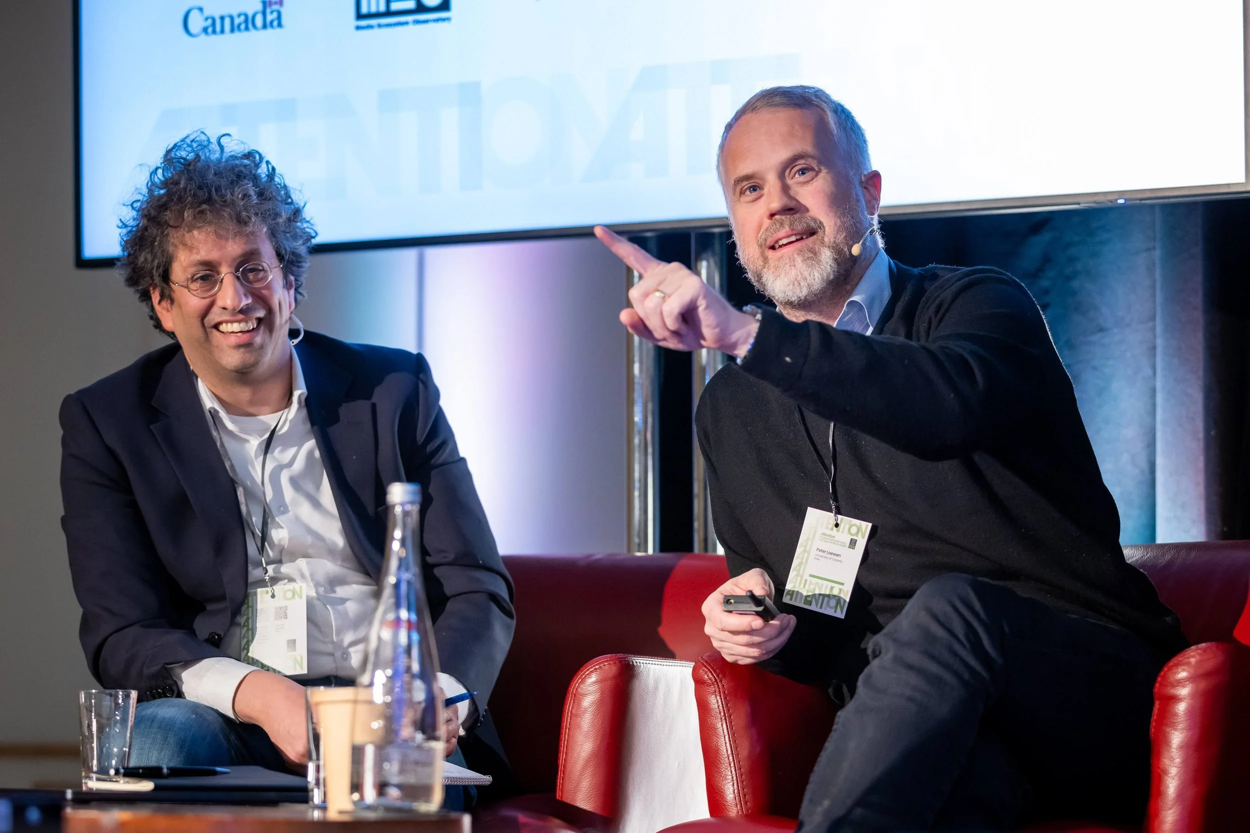 Karim Bardeesy, Executive Director of the Dais, and Peter Loewen, Director of the
Munk School of Public Policy and Global Affairs, University of Toronto