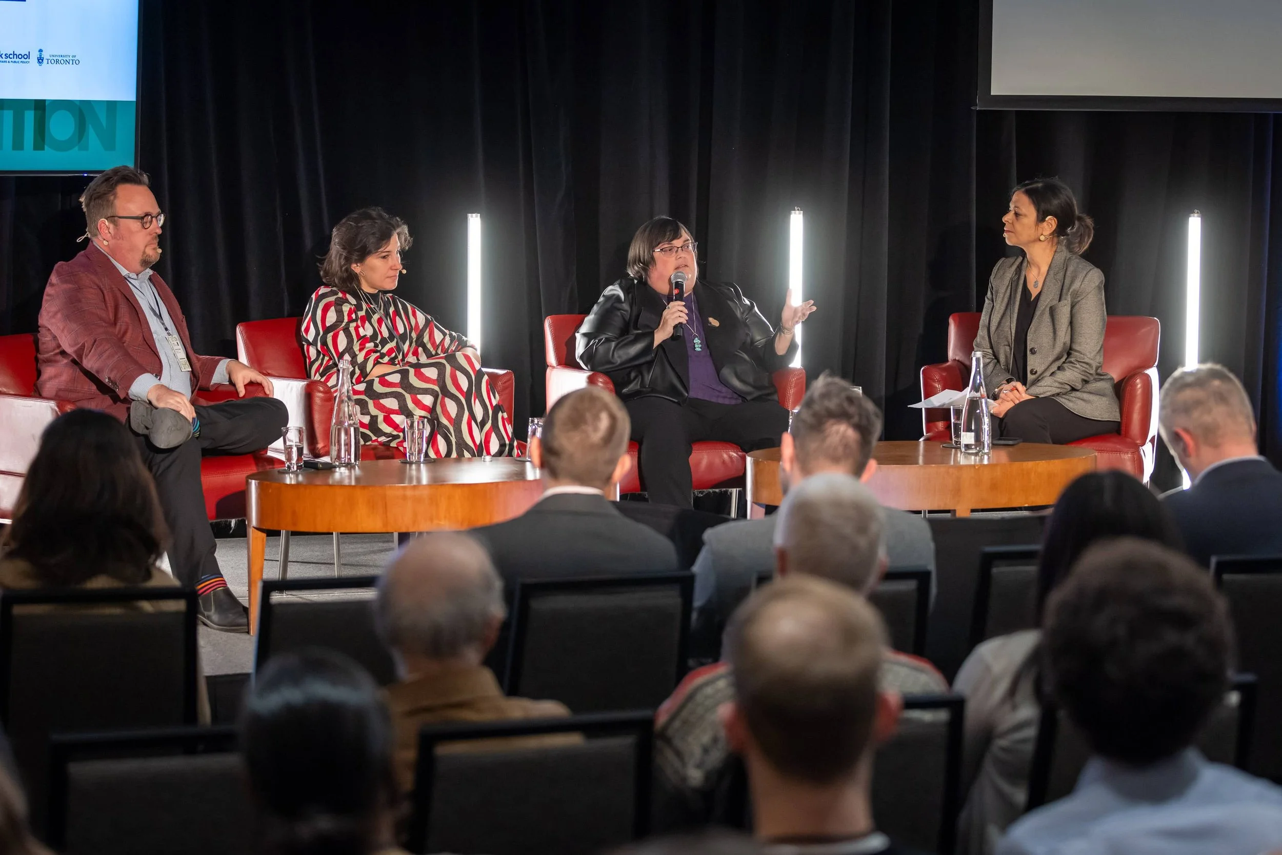 Joan Donovan, Assistant Professor at Boston University, speaks during panel discussion