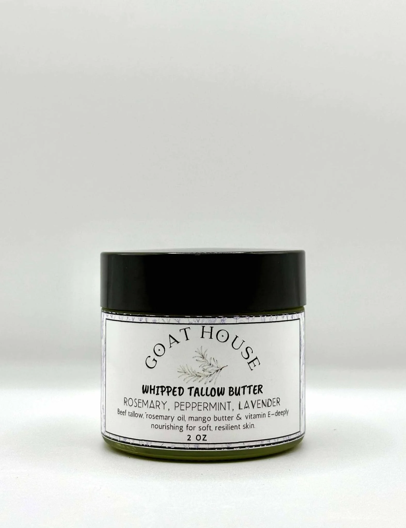 Rosemary Mint Whipped Tallow Butter 2 oz.