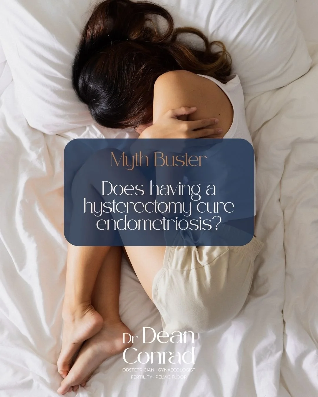 Myth:
A hysterectomy cures endometriosis.

Fact:
A hysterectomy can cure adenomyosis, but it does not cure endometriosis.

Here&rsquo;s why this matters.

Adenomyosis is disease within the muscle of the uterus.
Removing the uterus removes the disease