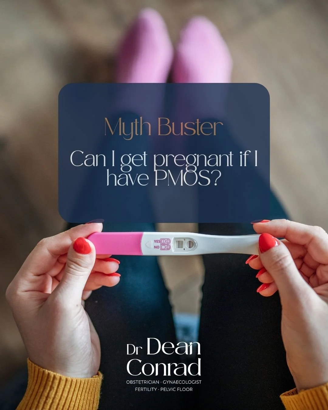 YES &mdash; many women with PMOS, also known as PCOS, absolutely can and do fall pregnant.

While PMOS can affect ovulation and make conception more challenging for some women, it does not mean infertility.

In fact:
&bull; Many women conceive natura