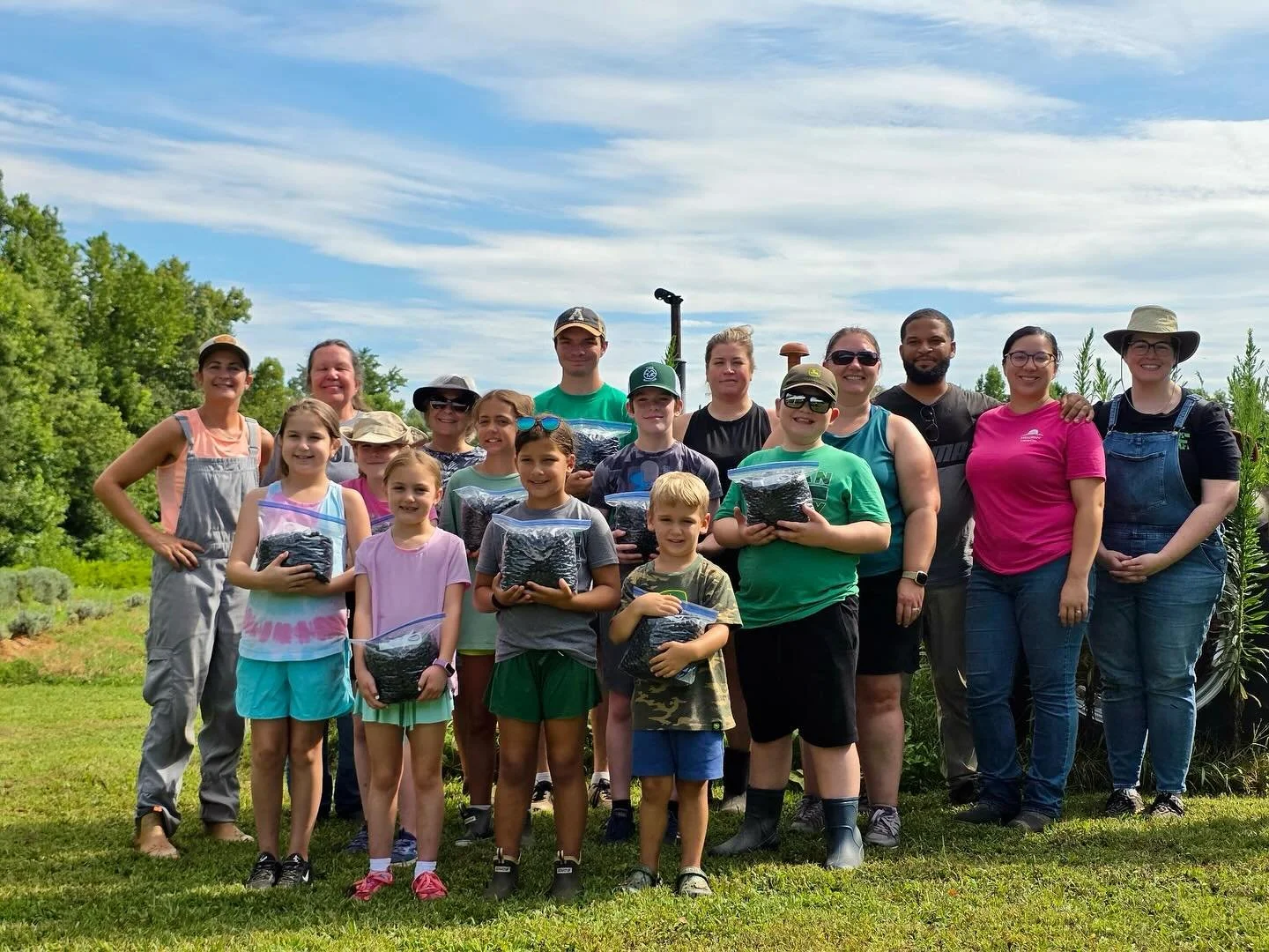 Such an awesome morning with community members and 4Hers who came to the berry farm to glean blueberries to to donate to Rowan Helping Ministries!! Up early to meet by 6:30 am these folks show commitment in working to serve those in need in our commu