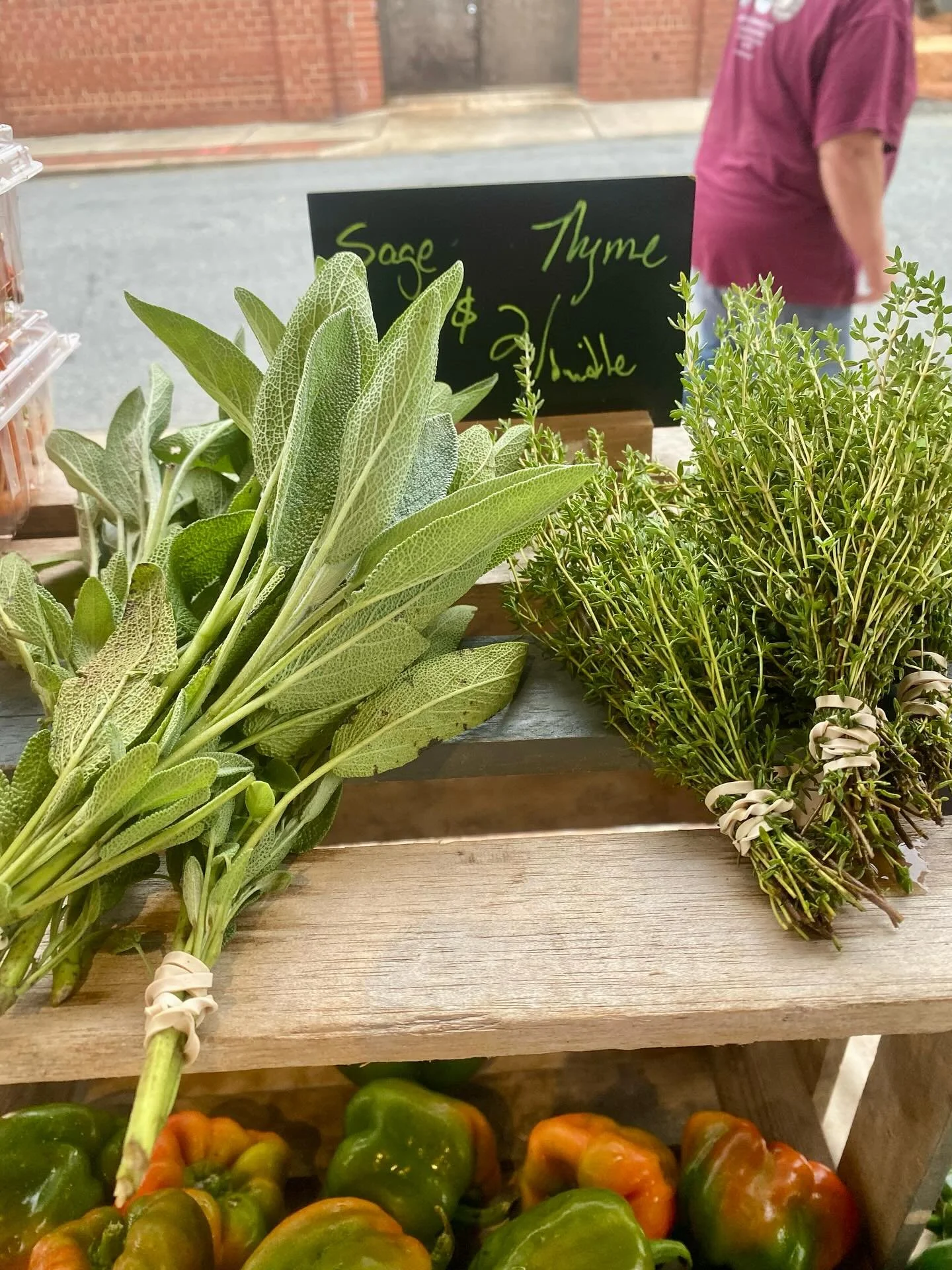 Market Saturday!!! Come see us and get some of these summer staples! Beautiful colors and even better taste!! 😋 #psalm34v8 #farmersdaughterorganics #salisburyfarmersmarket