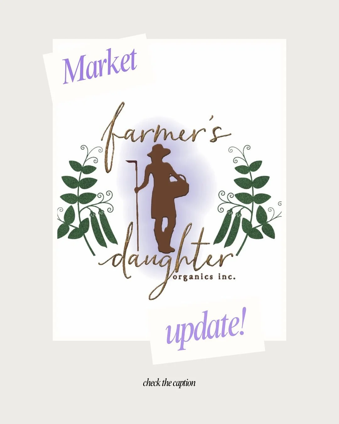 Just a reminder to our customers that we will not be at the market today and for a few weeks. We always have a natural break between summer and fall and it&rsquo;s a great time to catch up on weeding (swipe right 😅) and even try to take a little bre