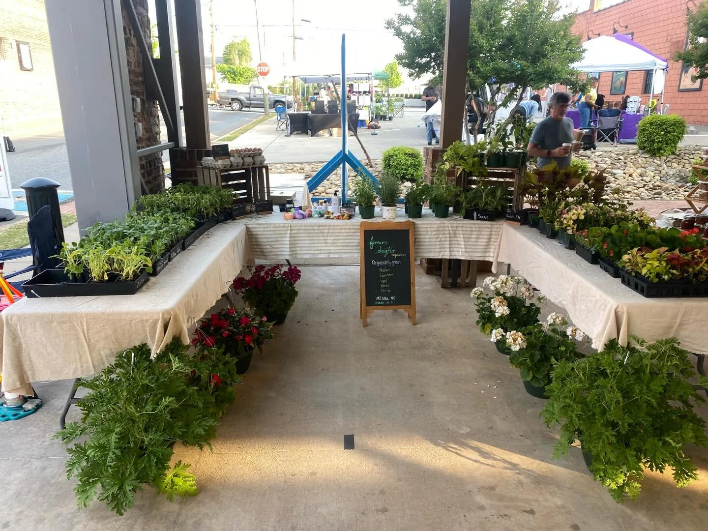 Market Saturday is here!! Come see us at the Salisbury Farmer&rsquo;s market!! Here til 12! #psalm34v8 #tasteandseethatthelordisgood #farmersdaughterorganics