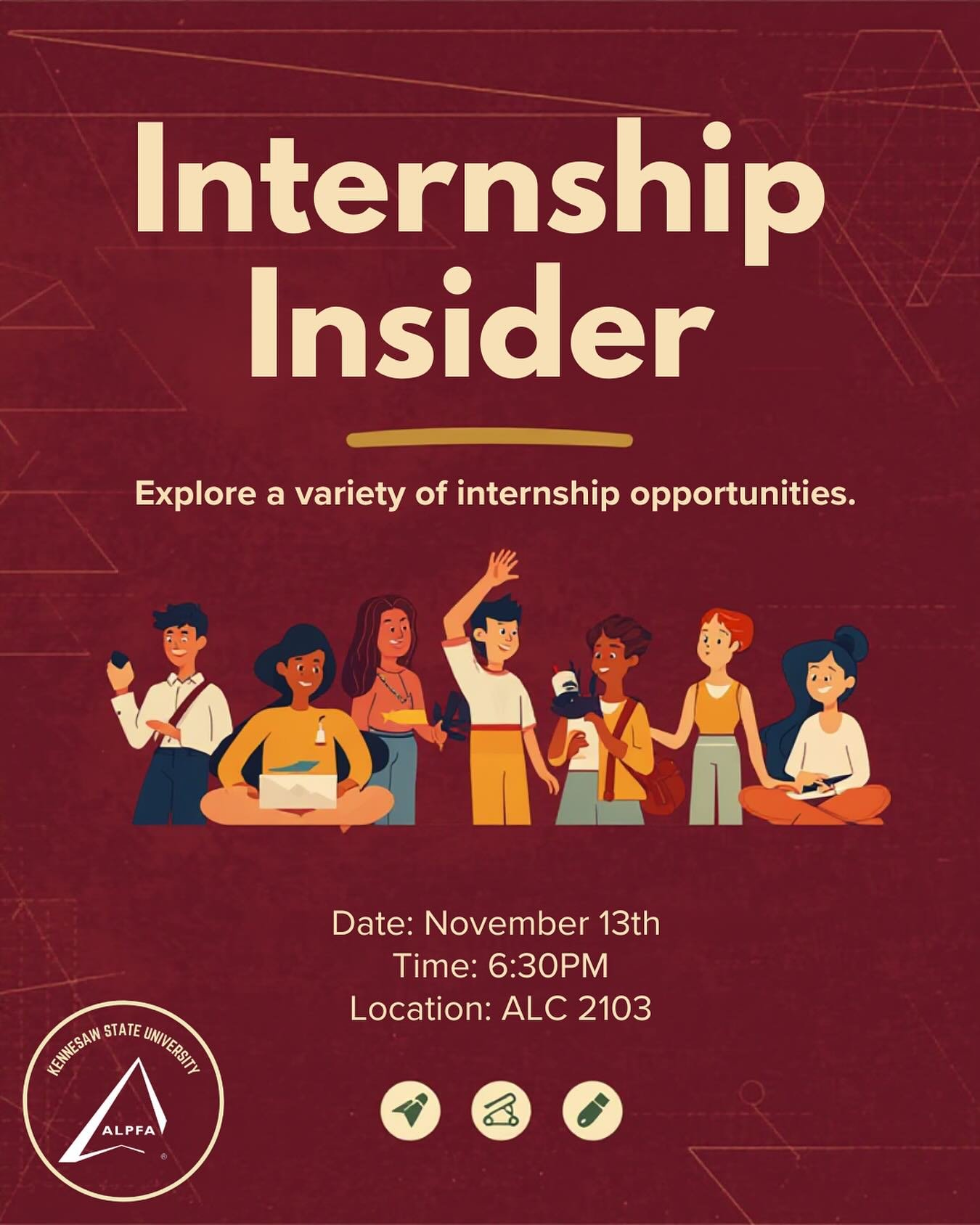 🌟 We are amidst recruiting season! Come to our Internship Insider event this Thursday to connect with opportunities, polish your resume, and get insider tips to stand out! We will be sharing internship opportunities for ALL MAJORS.✨ Hope to see you 