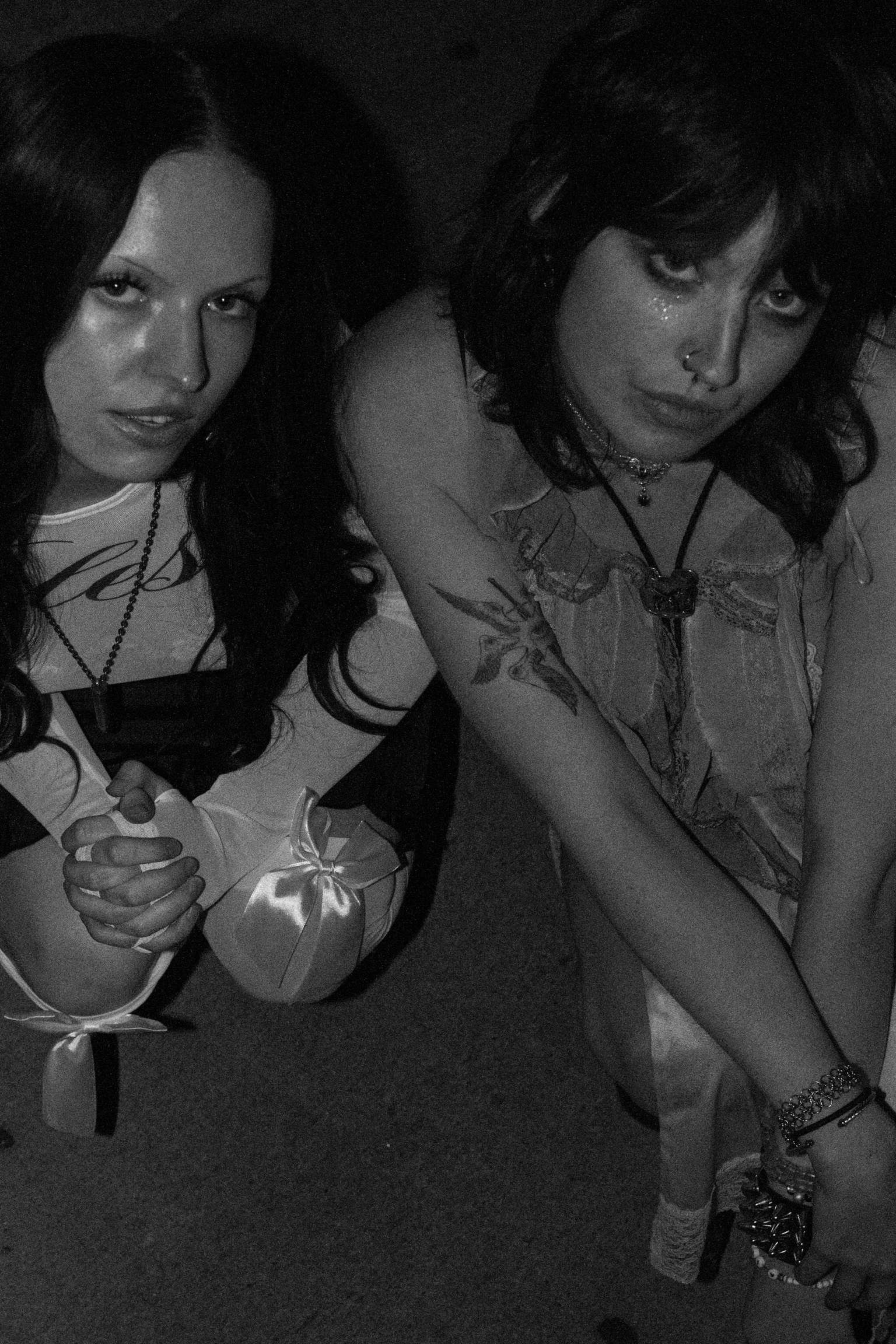 swinewomb promotional shoot with co-director jacksyn ivy jayne (right)