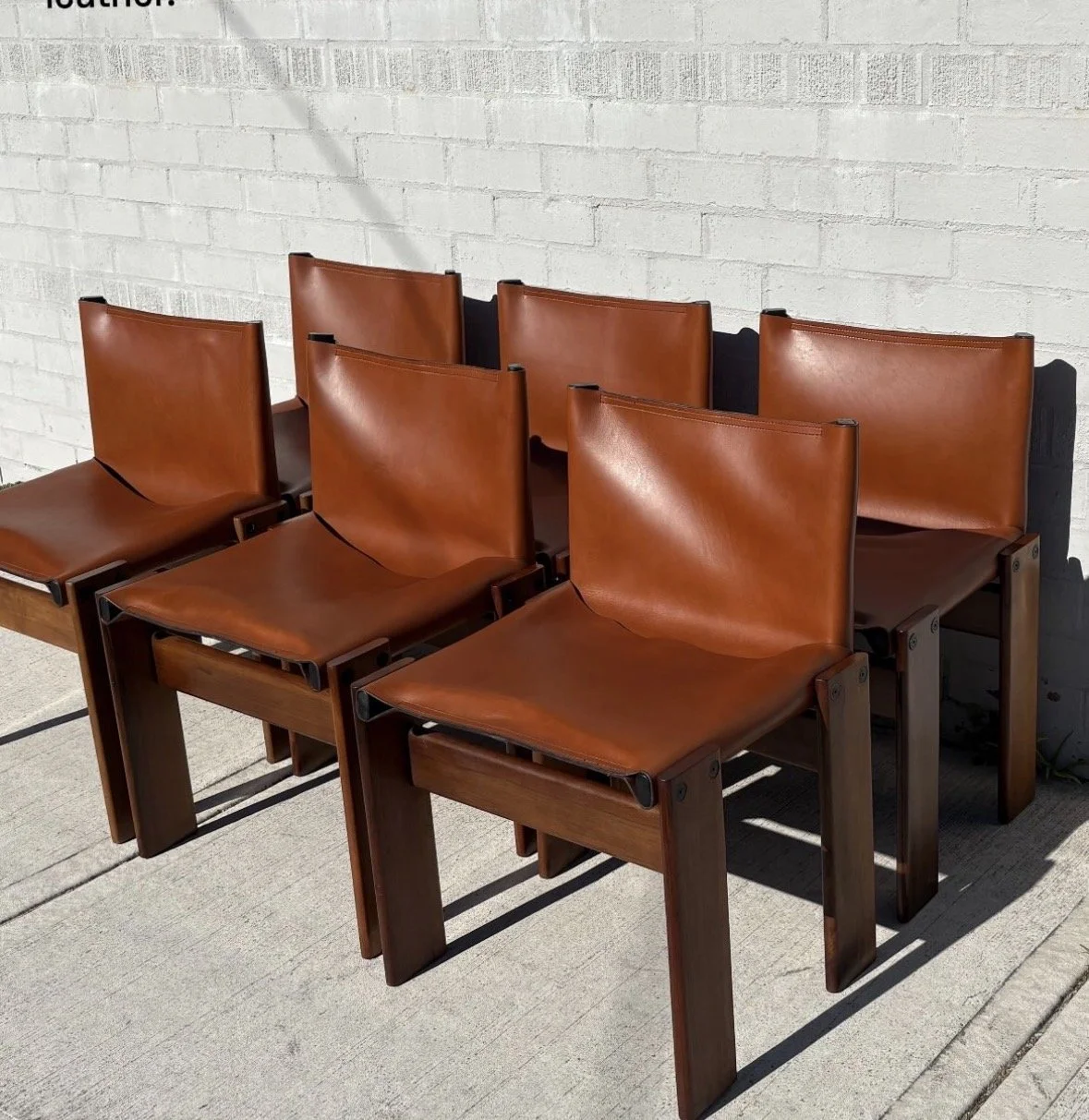 Full restoration:  Original ‘Monk’ Chairs by Afra & Tobia Scarpa for Molteni