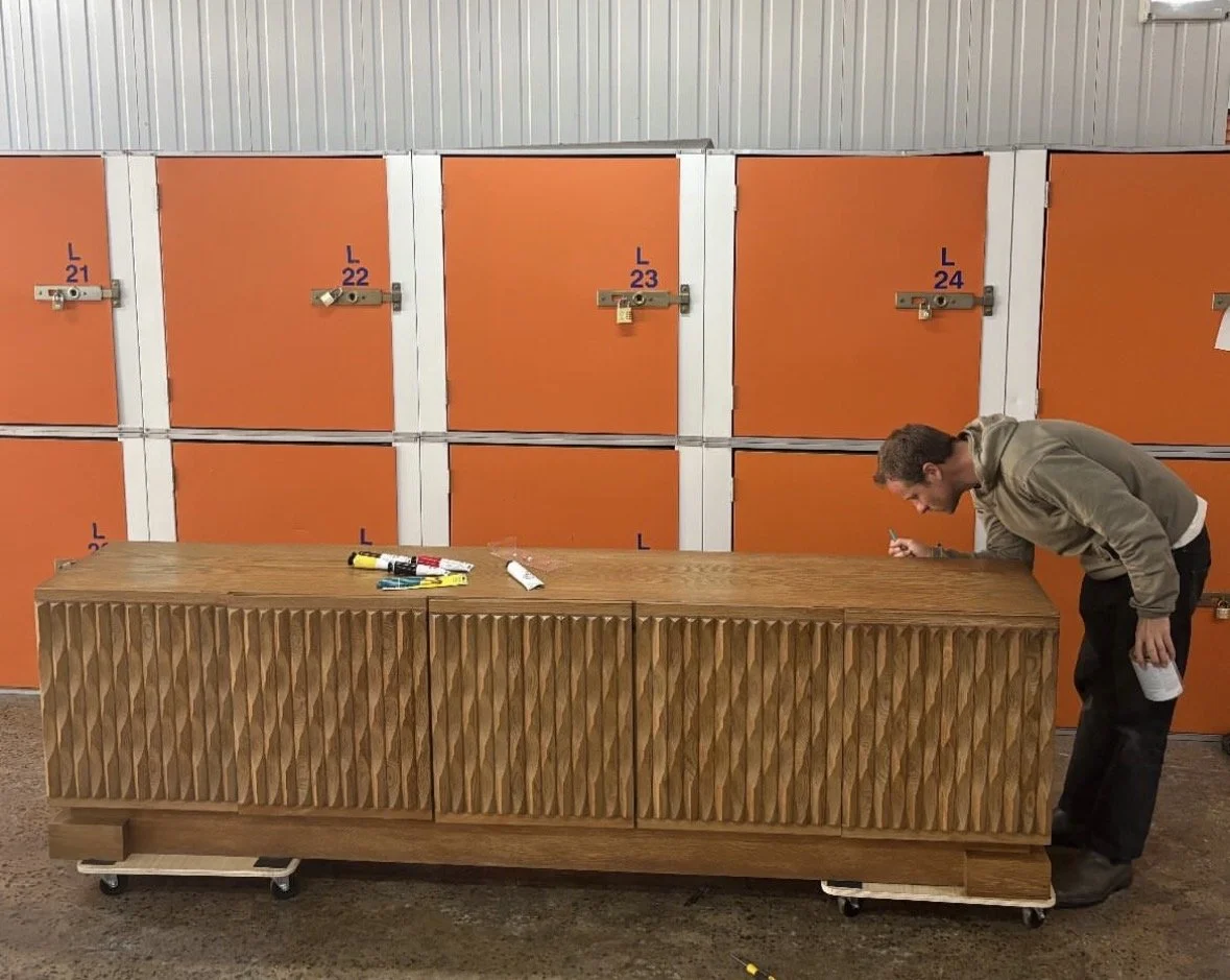 Restoration: XL Belgium Brutalist Sideboard