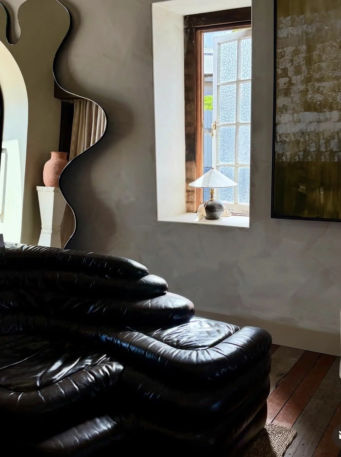 Custom Production: XL organic shaped mirror