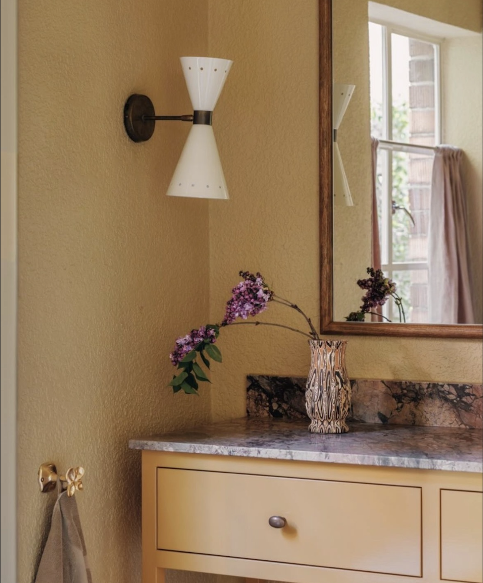 Full Restoration: Original Stilnovo wall light; Sand blast and powder coat for Belmore House