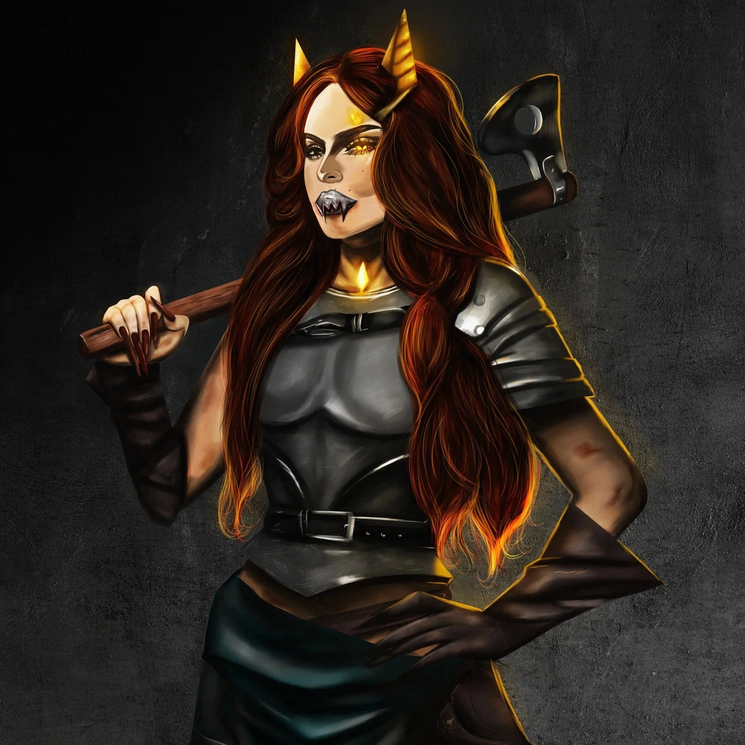 Dark Fantasy Warrior — Character Design