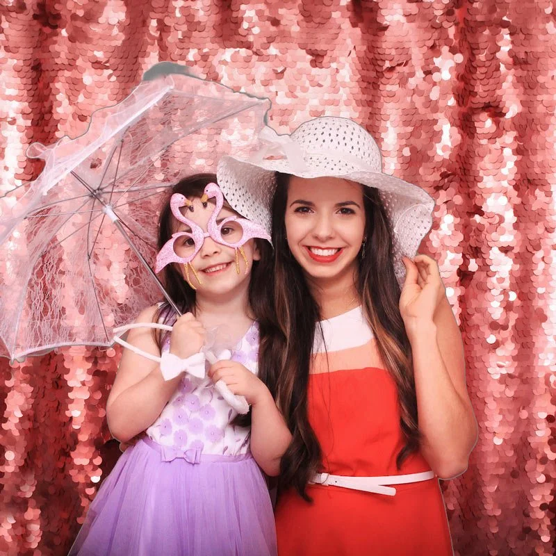 Rose Sequin Photobooth Backdrop Rental Philadelphia