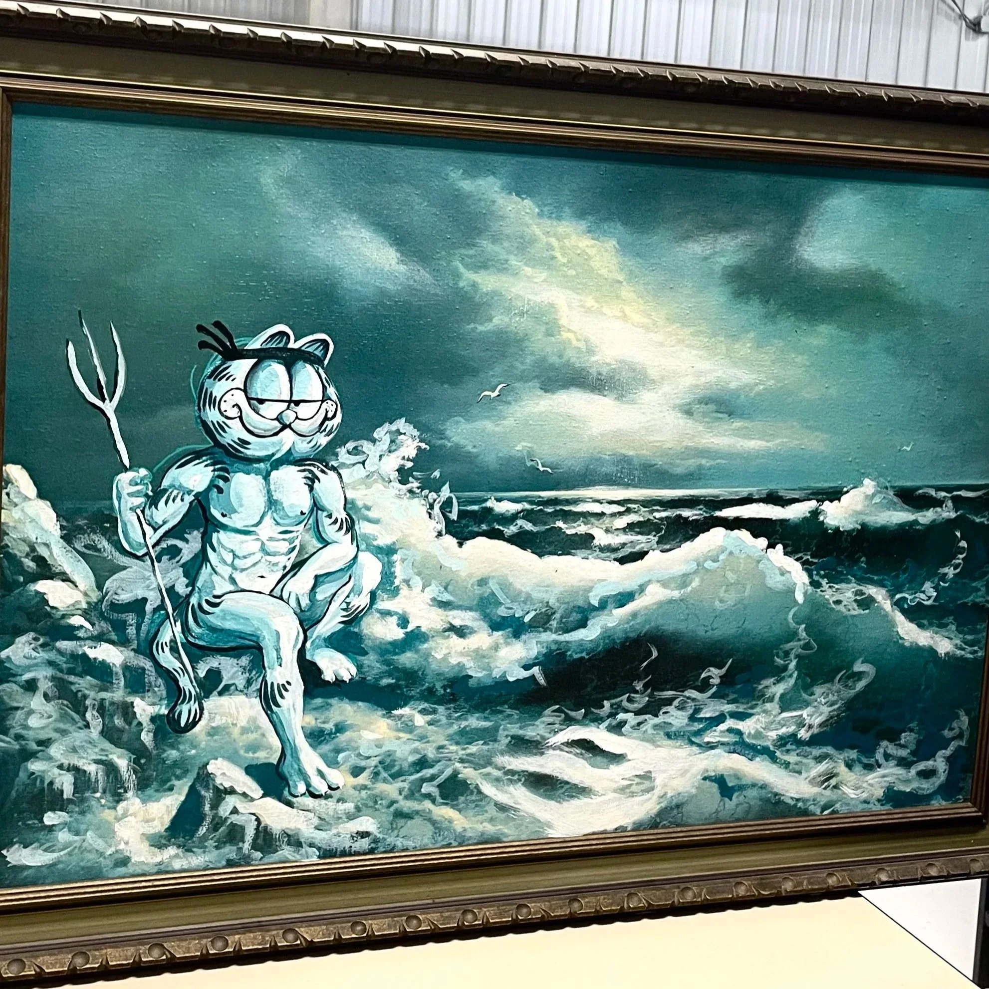 Godfield: Acrylic on canvas, the Great Garfield Art Show