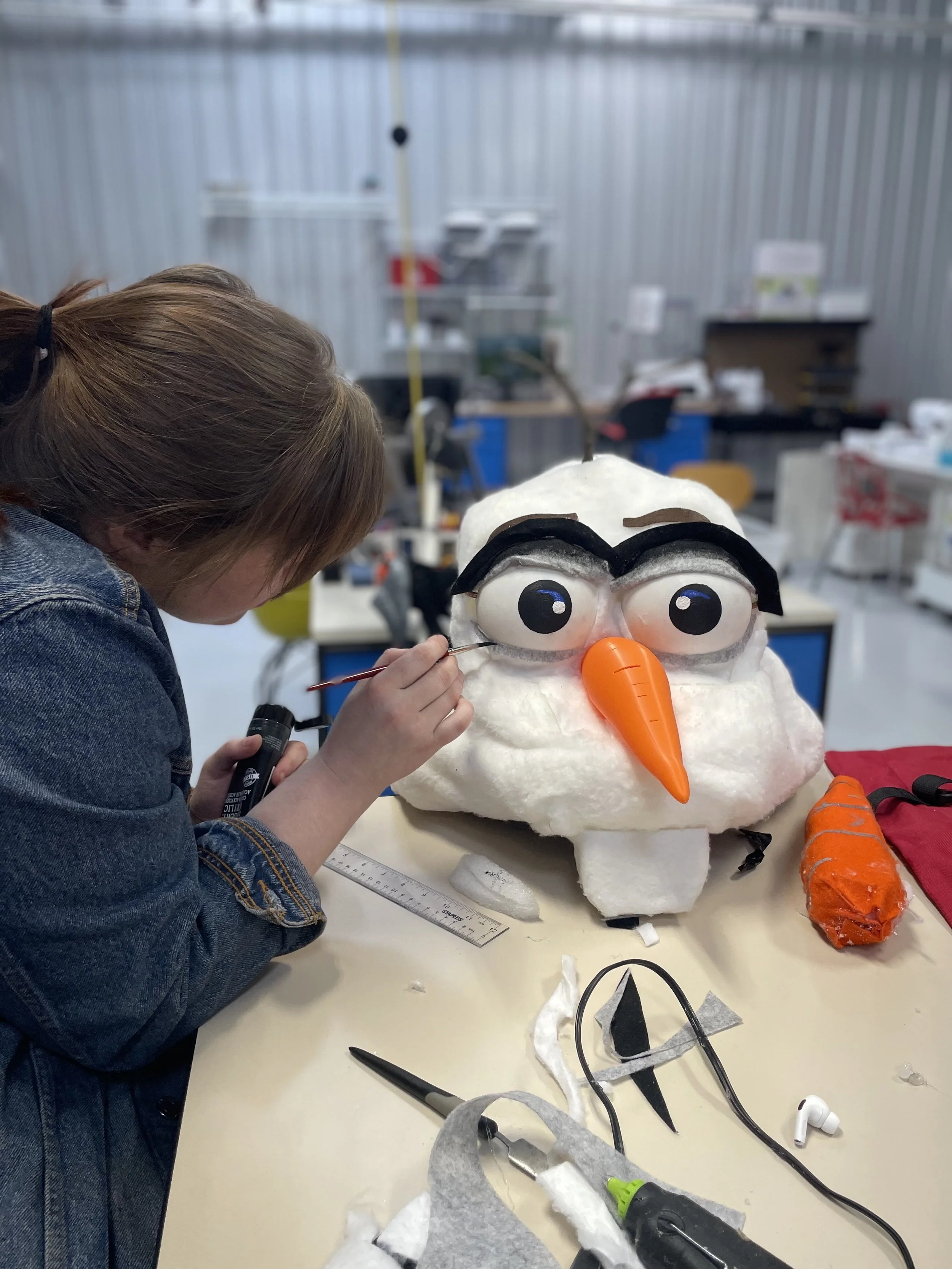 Olaf puppet WIP | Disney's Frozen, theatrical