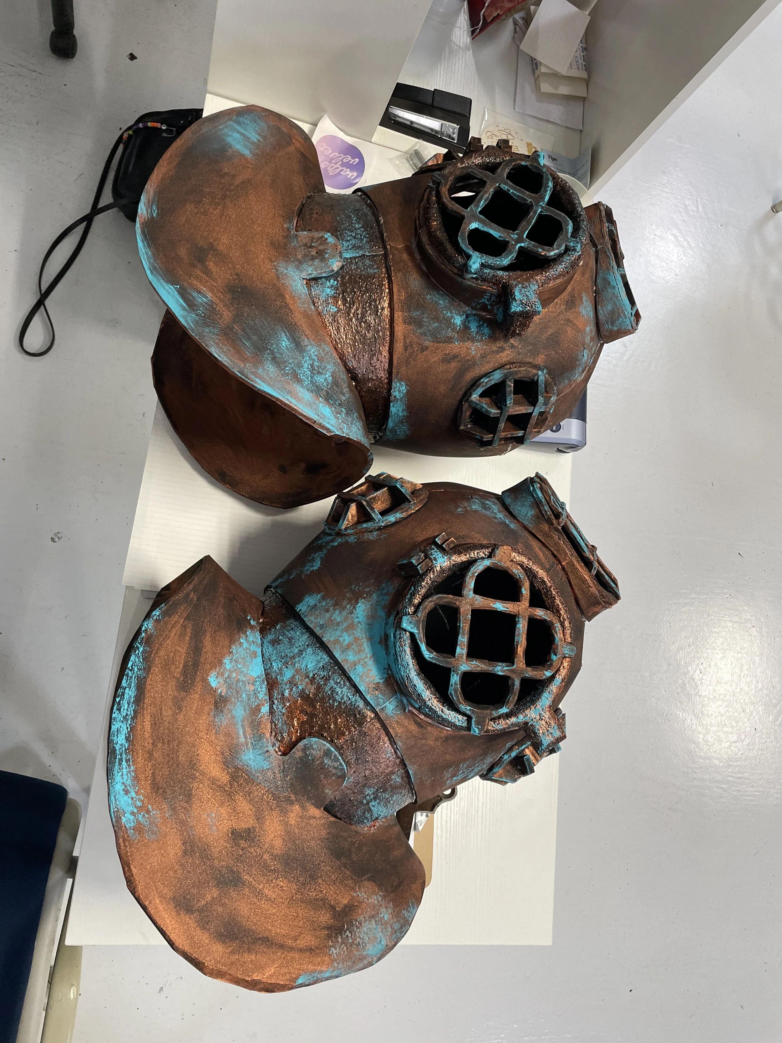 Foam Divers Helmets: Willy Wonka theatrical adaptation