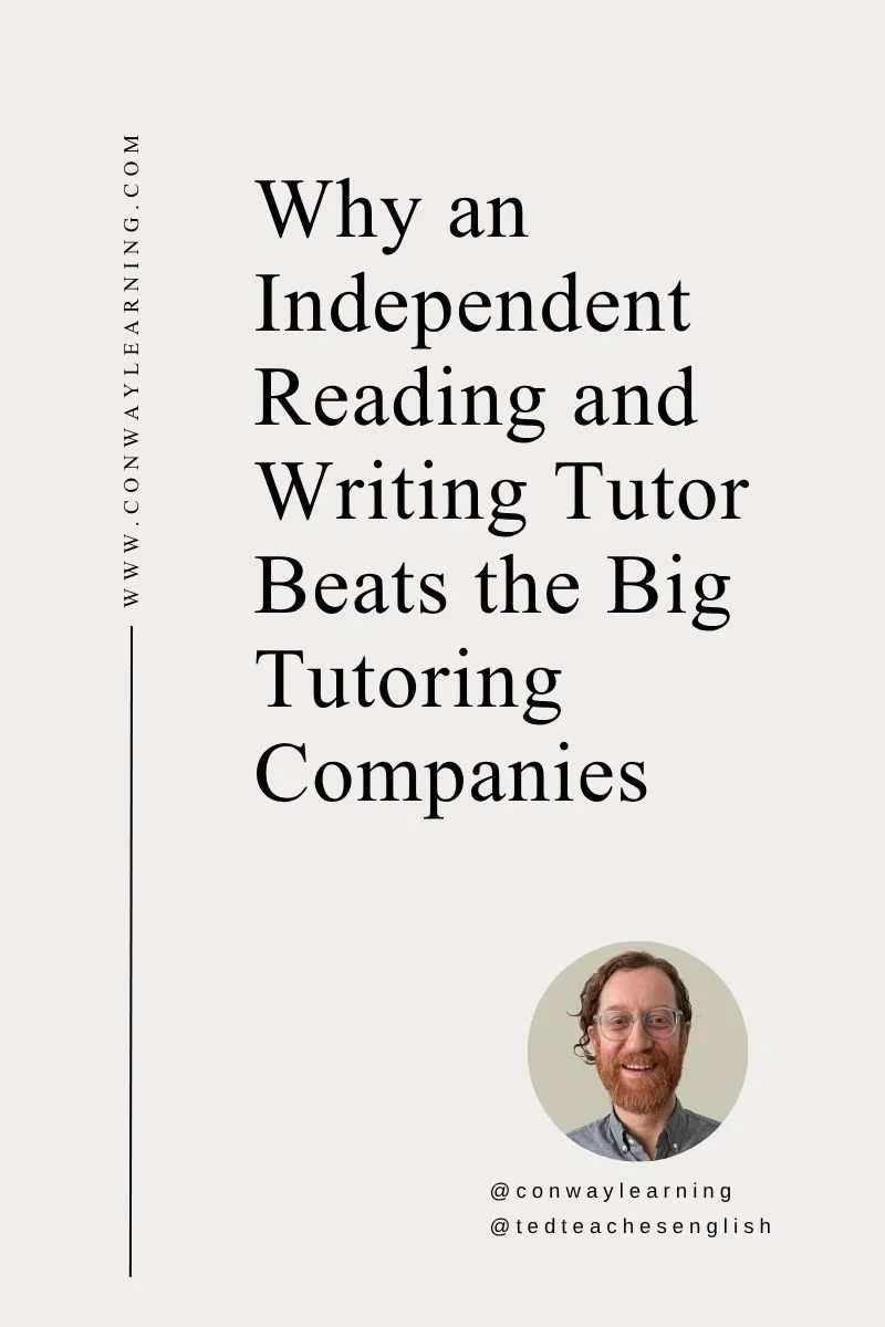 Why an Independent Reading and Writing Tutor Beats the Big Tutoring Companies