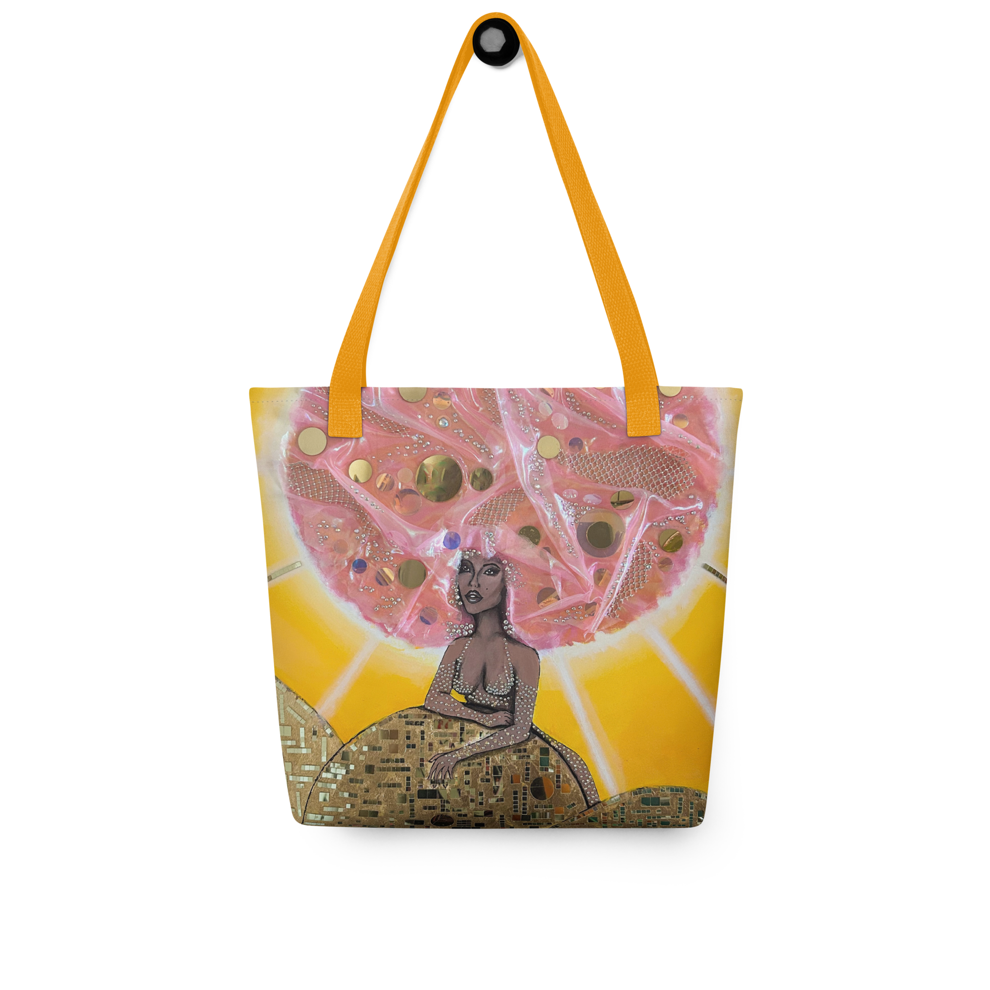 Rosegold Disco Babe Tote Bag