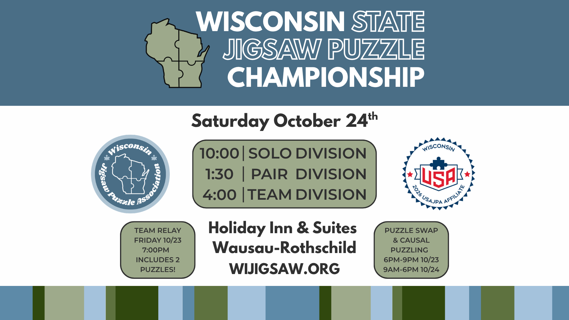 2026 Wisconsin State Jigsaw Puzzle Championships - Team Relay