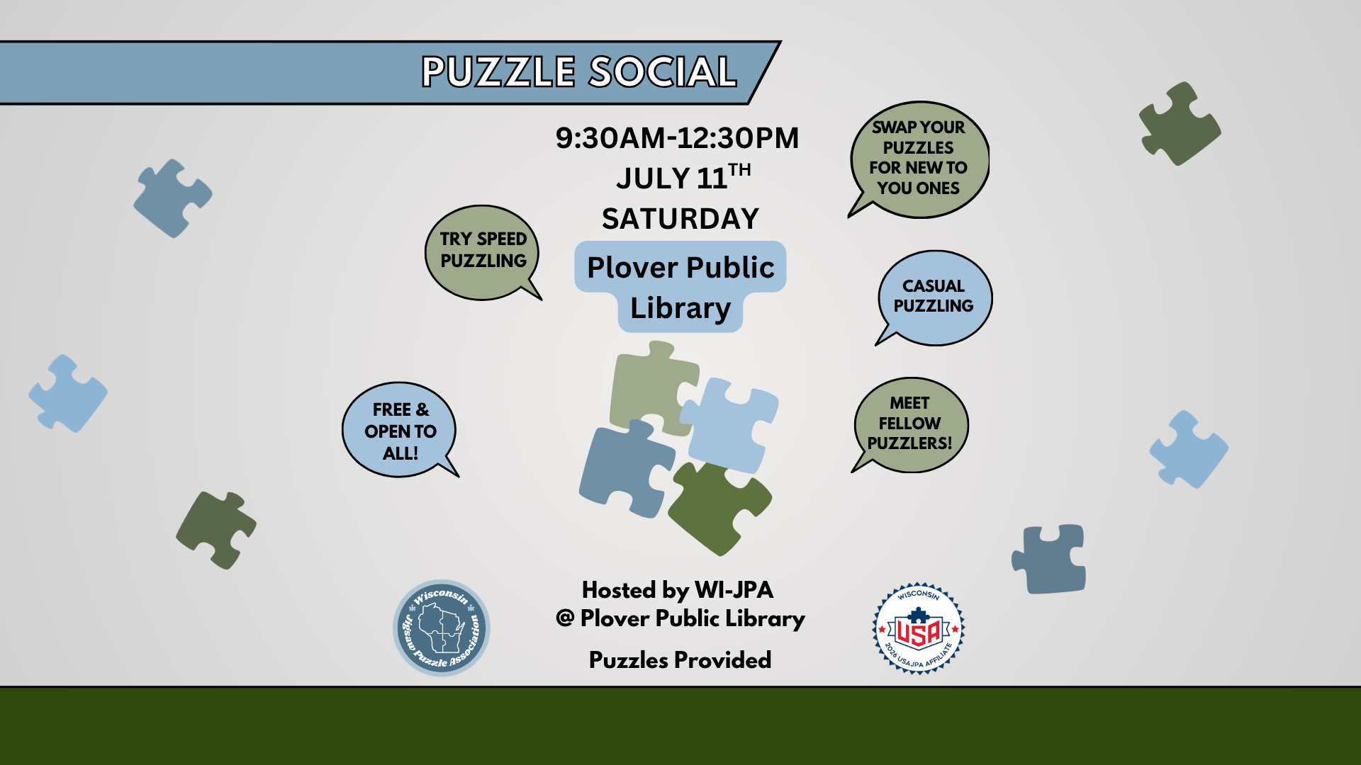 Puzzle Social - Plover July