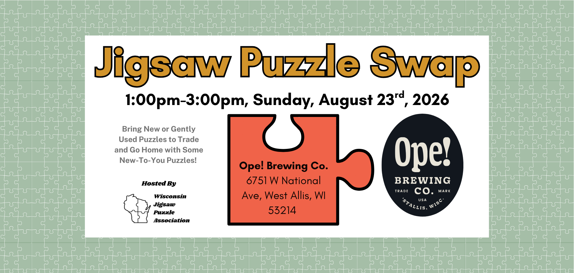 Puzzle Swap @ Ope! Brewing Co