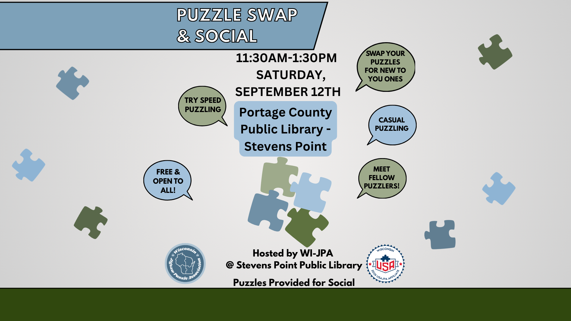 Jigsaw Puzzle Swap &amp; Social - Stevens Point Library