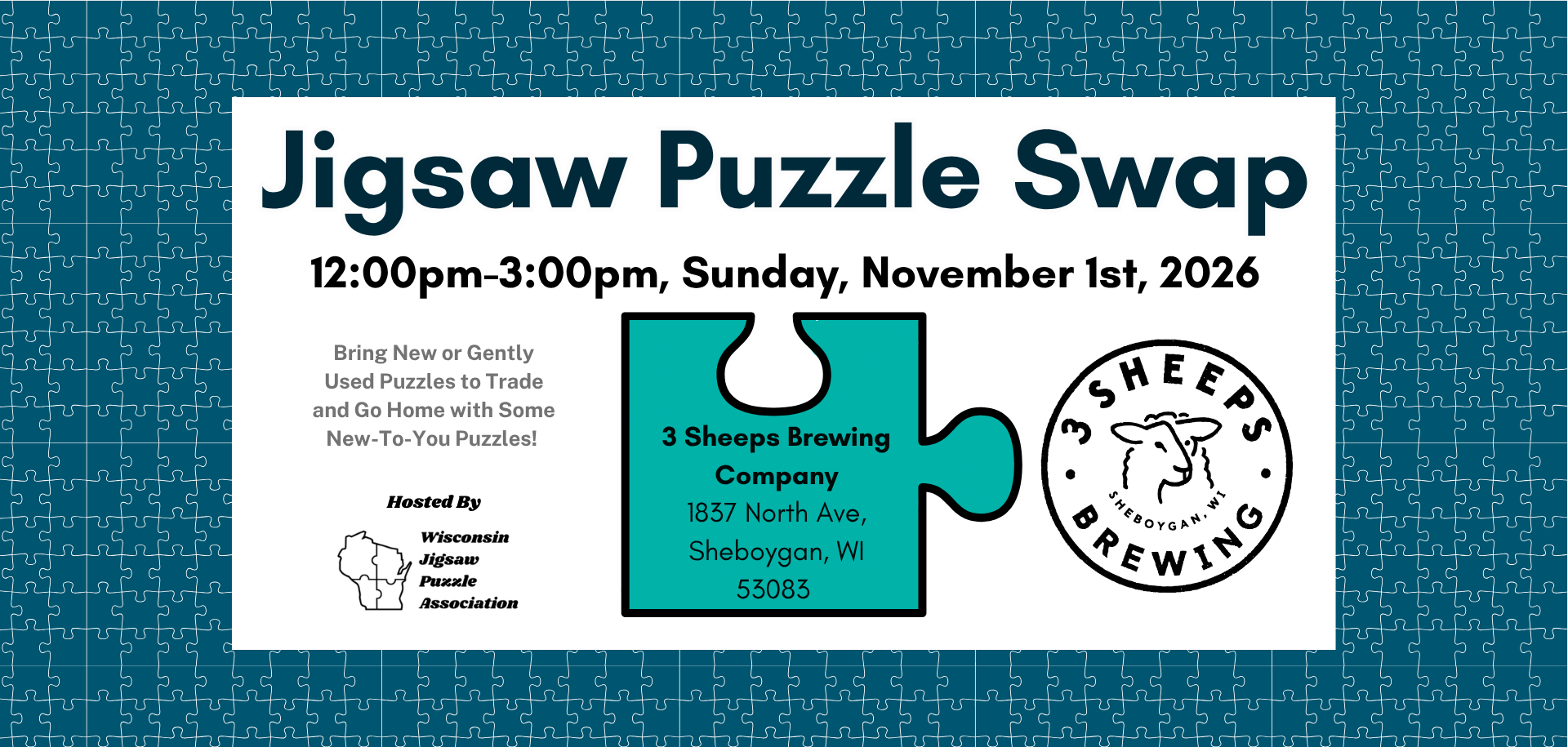 Puzzle Swap @ 3 Sheeps Brewing