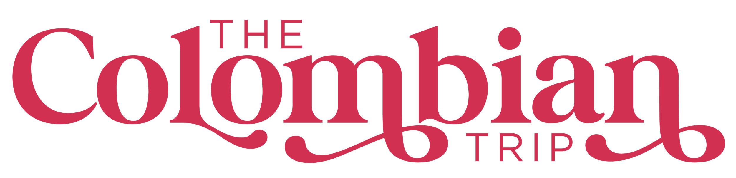 Logo of the Colombian Tricol, stylized text in red on a black background.