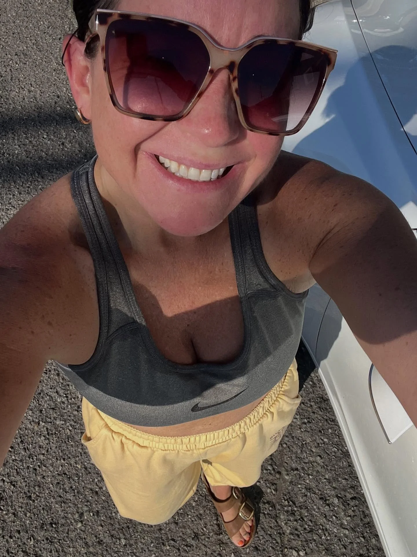 Monday night a friend texted, &ldquo;Want to go to hot yoga tomorrow at 9:30?&rdquo;

I checked my calendar and replied instantly: YES!

Dropped X at school at 7:30, worked at a coffee shop for a bit, then went to my first yoga class in forever. 

Th