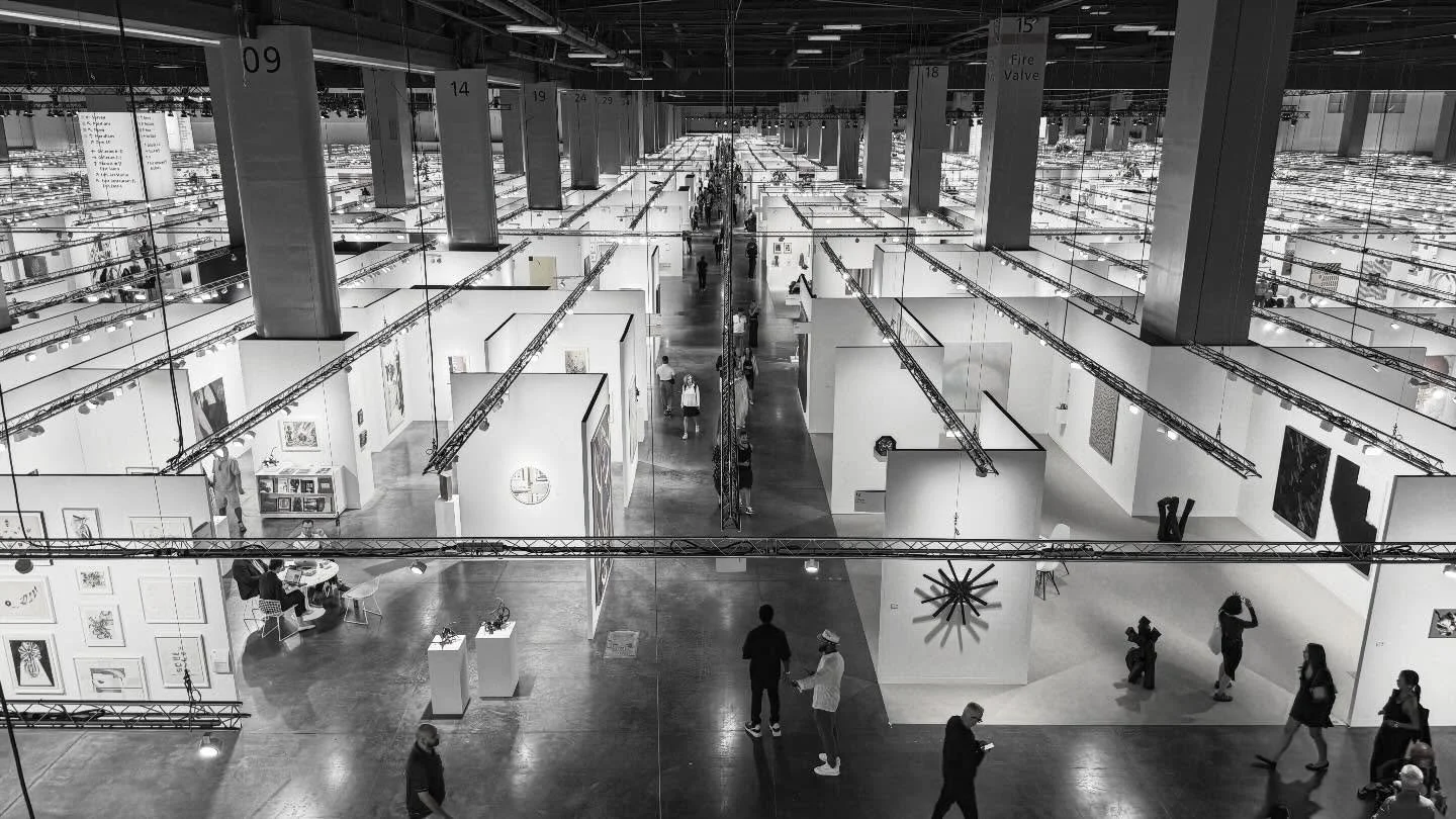 My first time in Miami for Art Basel. It&rsquo;s wild to see an entire city open up to visitors in appreciation of art. Inside, roughly half a million square feet of convention space is organized into a grid. Each booth holds an artist&rsquo;s life s
