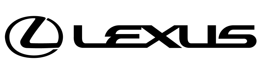 Lexus logo in black and white.