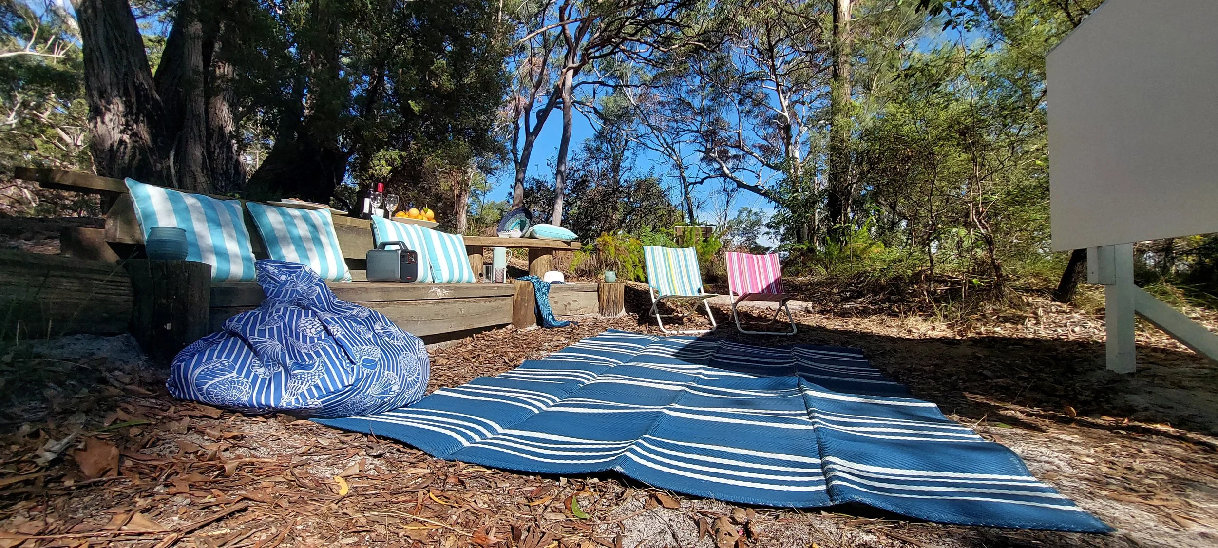 Outdoor movie theatre in nature under the stars. The only outdrror movie theatre on Fraser Island