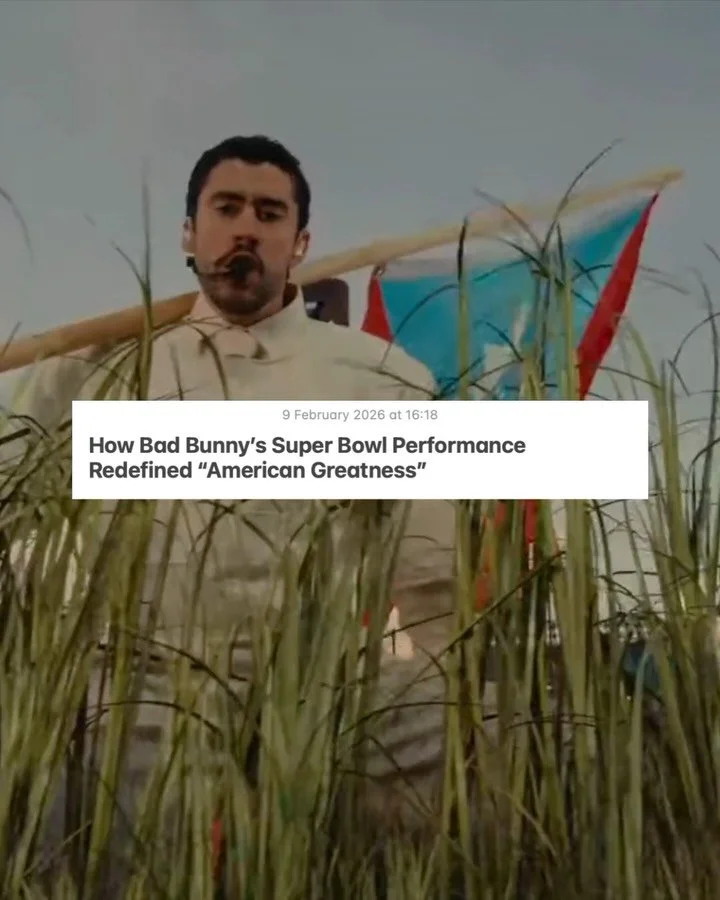 Bad Bunny&rsquo;s Super Bowl performance wasn&rsquo;t just a political statement &mdash; it redefines &ldquo;American Greatness.&rdquo;

#superbowl #BadBunny #AppleMusicHalfTime #LadyGaga #RickyMartin

@badbunnypr @applemusic @nfl 
Words by @oscarrso