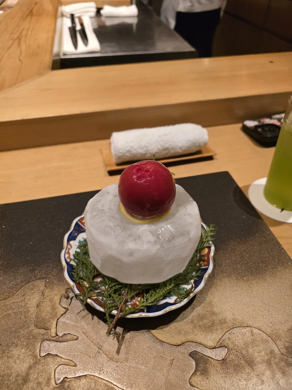 Dish 7 — Tomato with mystery ingredient