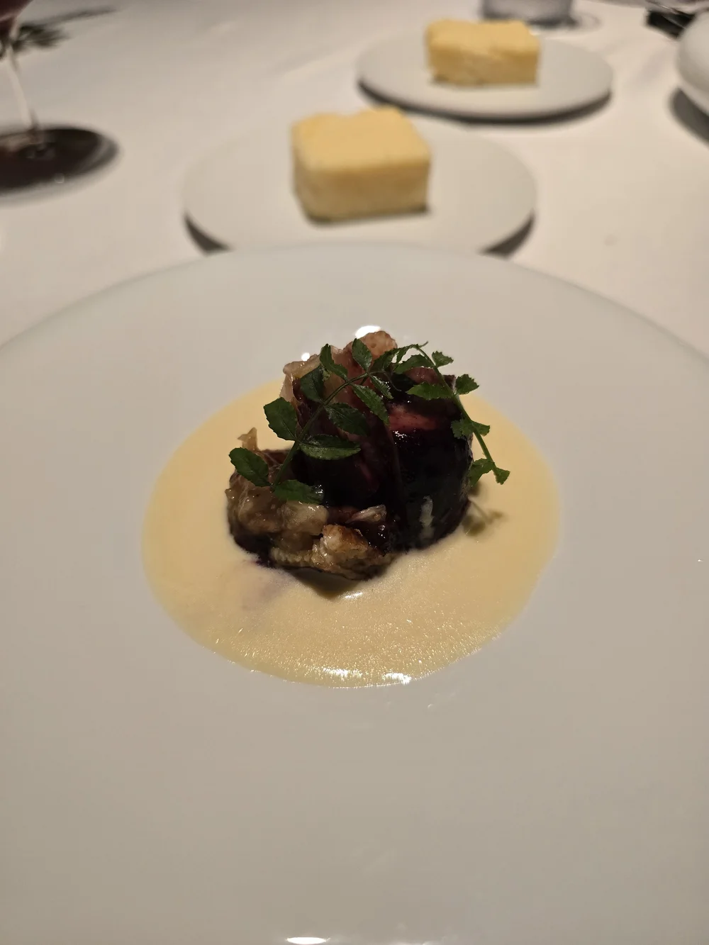 Eel, fig and cheese