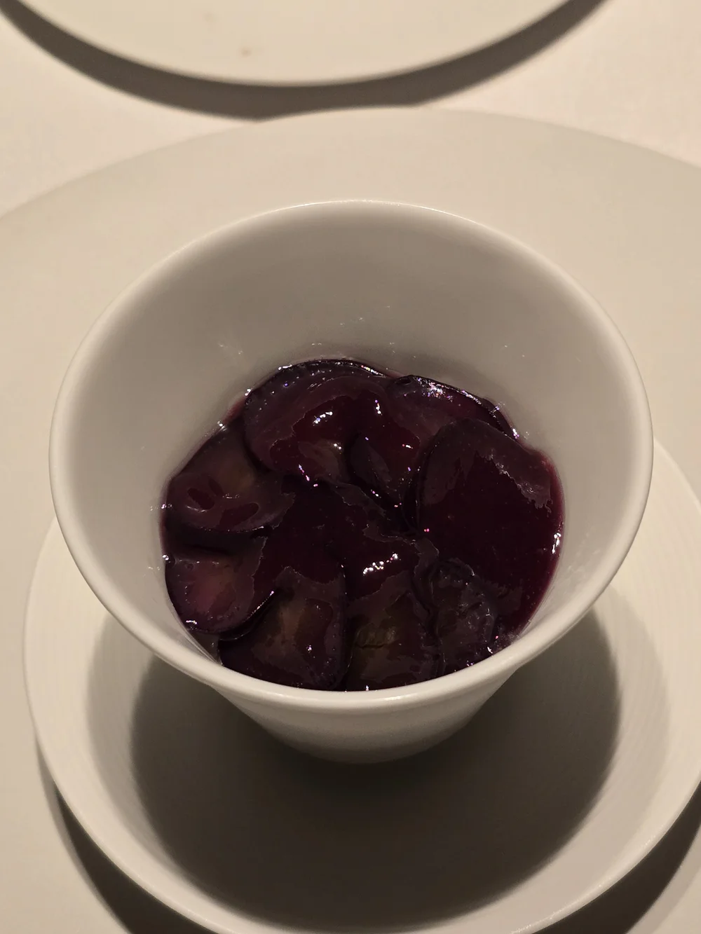 Kyoho grape, Japanese pear and scallop