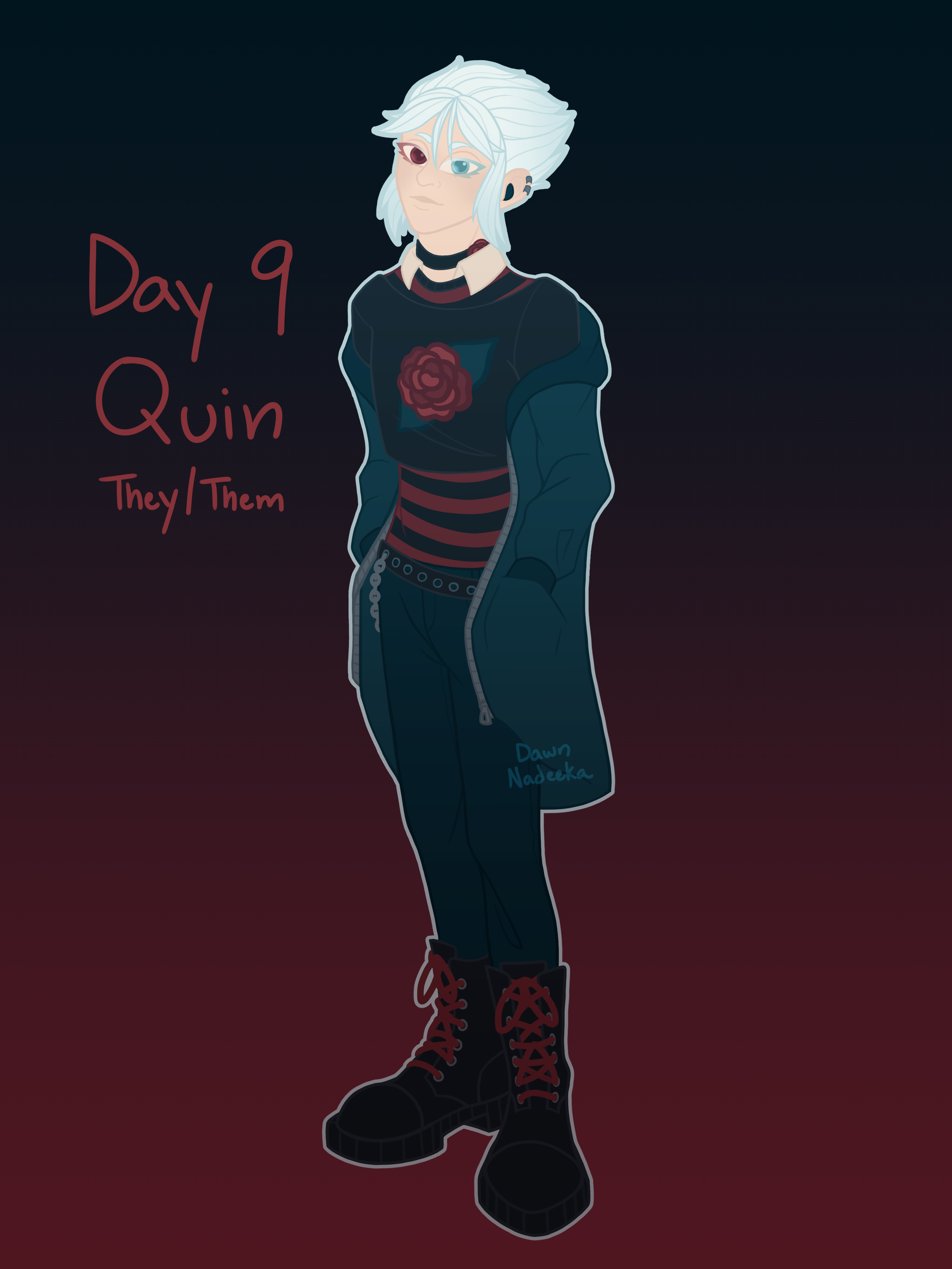 Drawtober 2025 Day 8: Quin