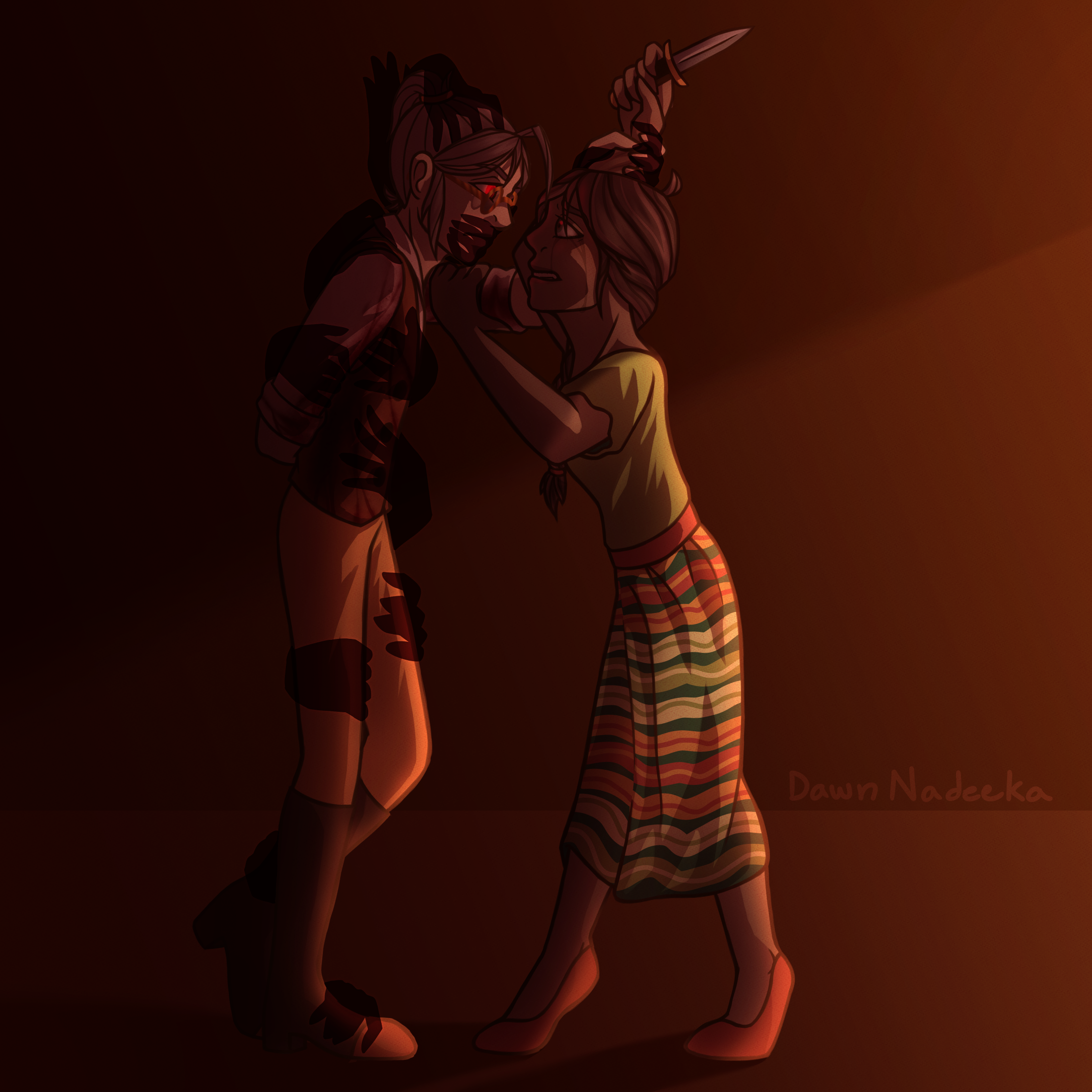 Julian and Vivienne Fight ||Blood||