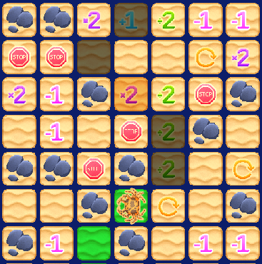 The last tile in a move gets activated, potentially adding more tiles to that move