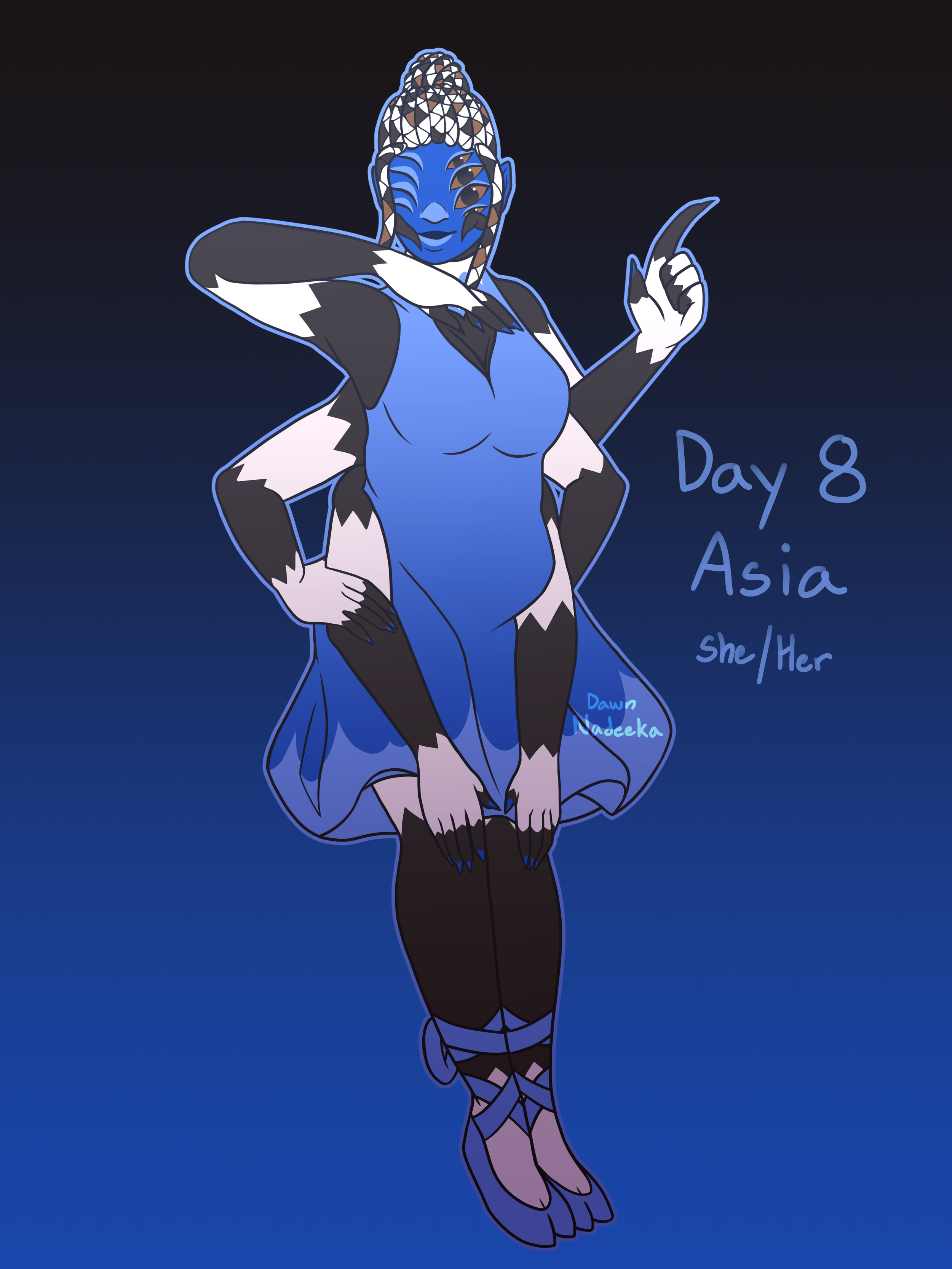 Drawtober 2025 Day 8: Asia