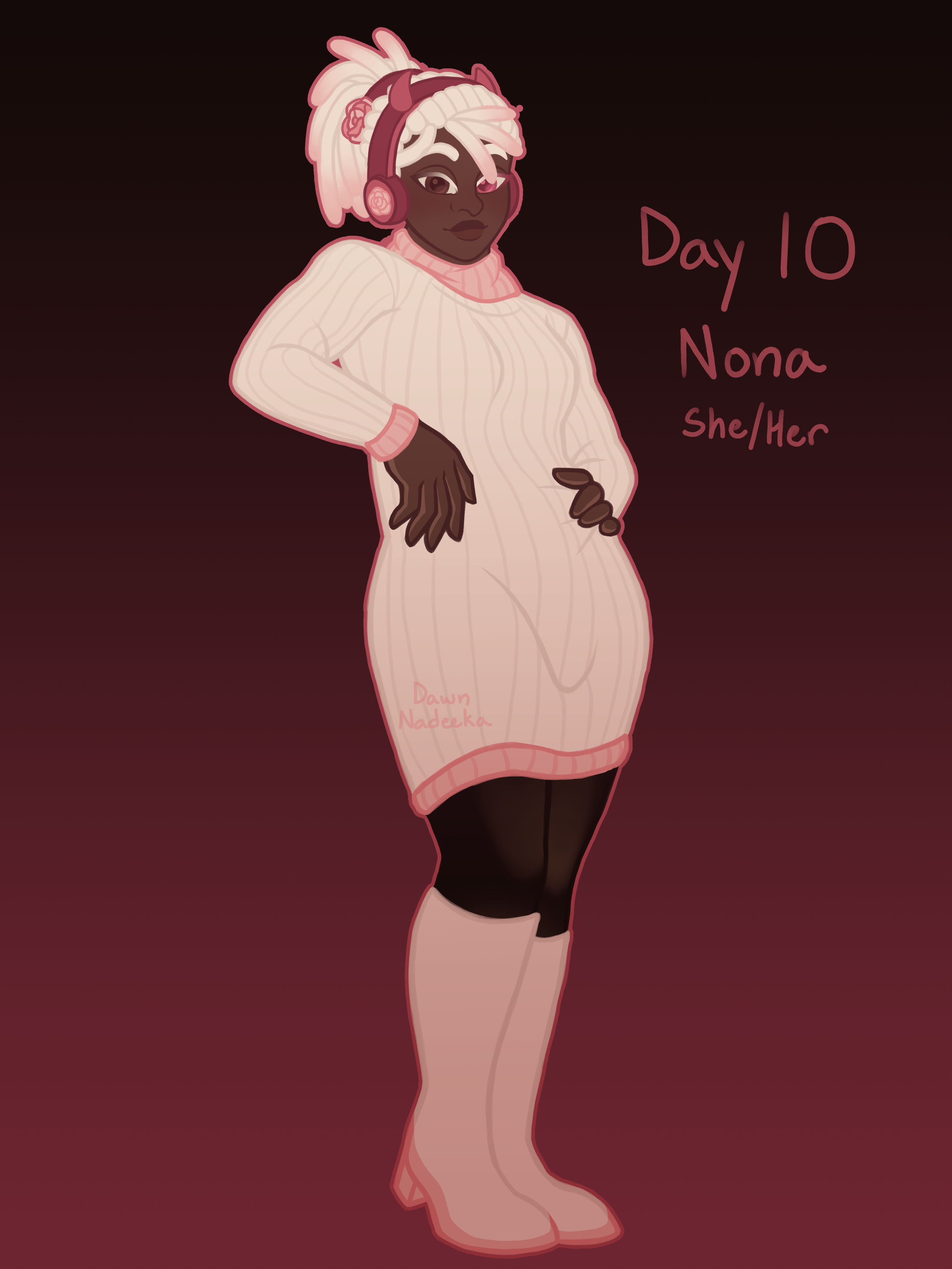 Drawtober 2025 Day 10: Nona
